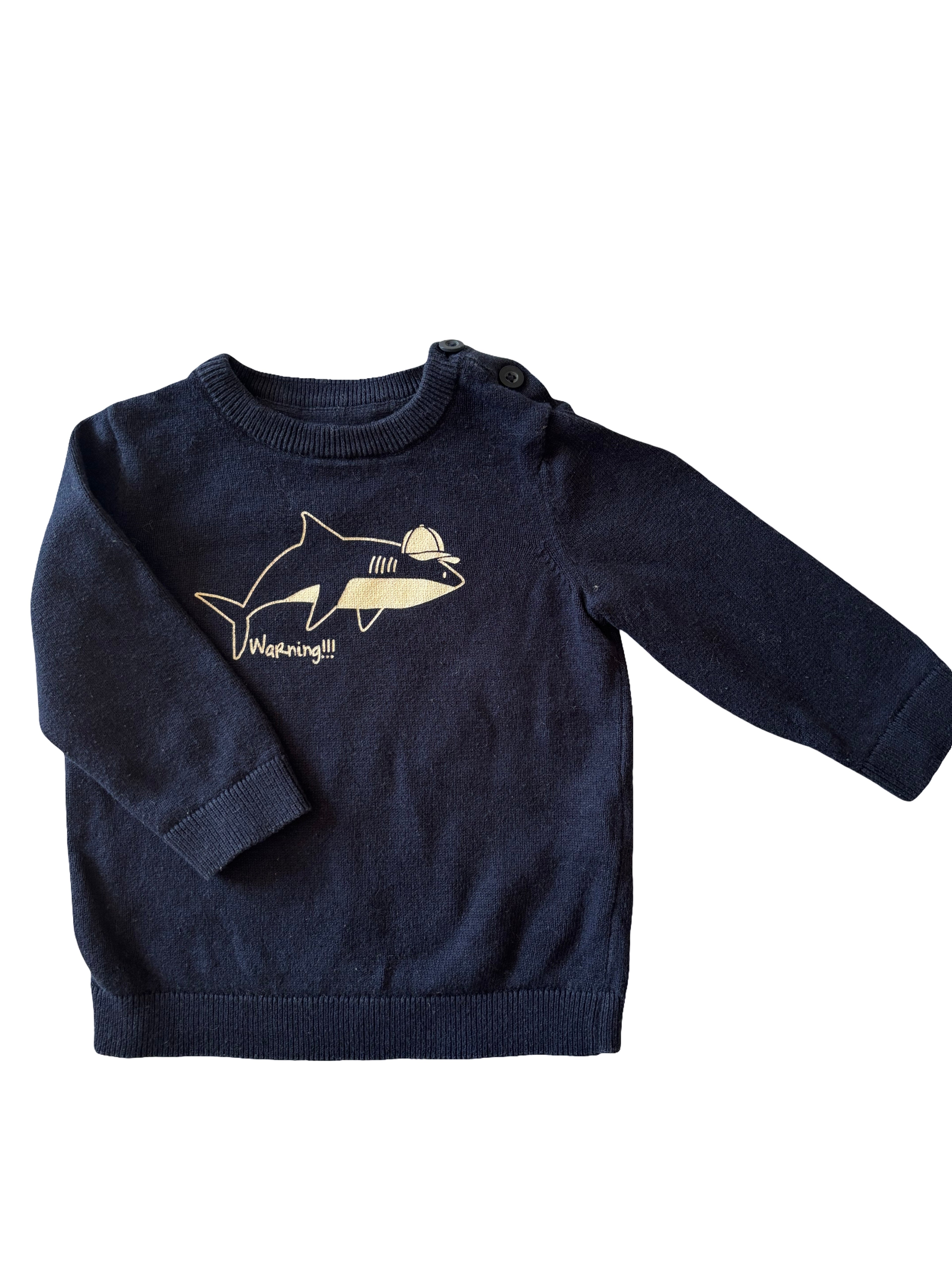 Pull Bleu Marine - Orchestra - 6 mois