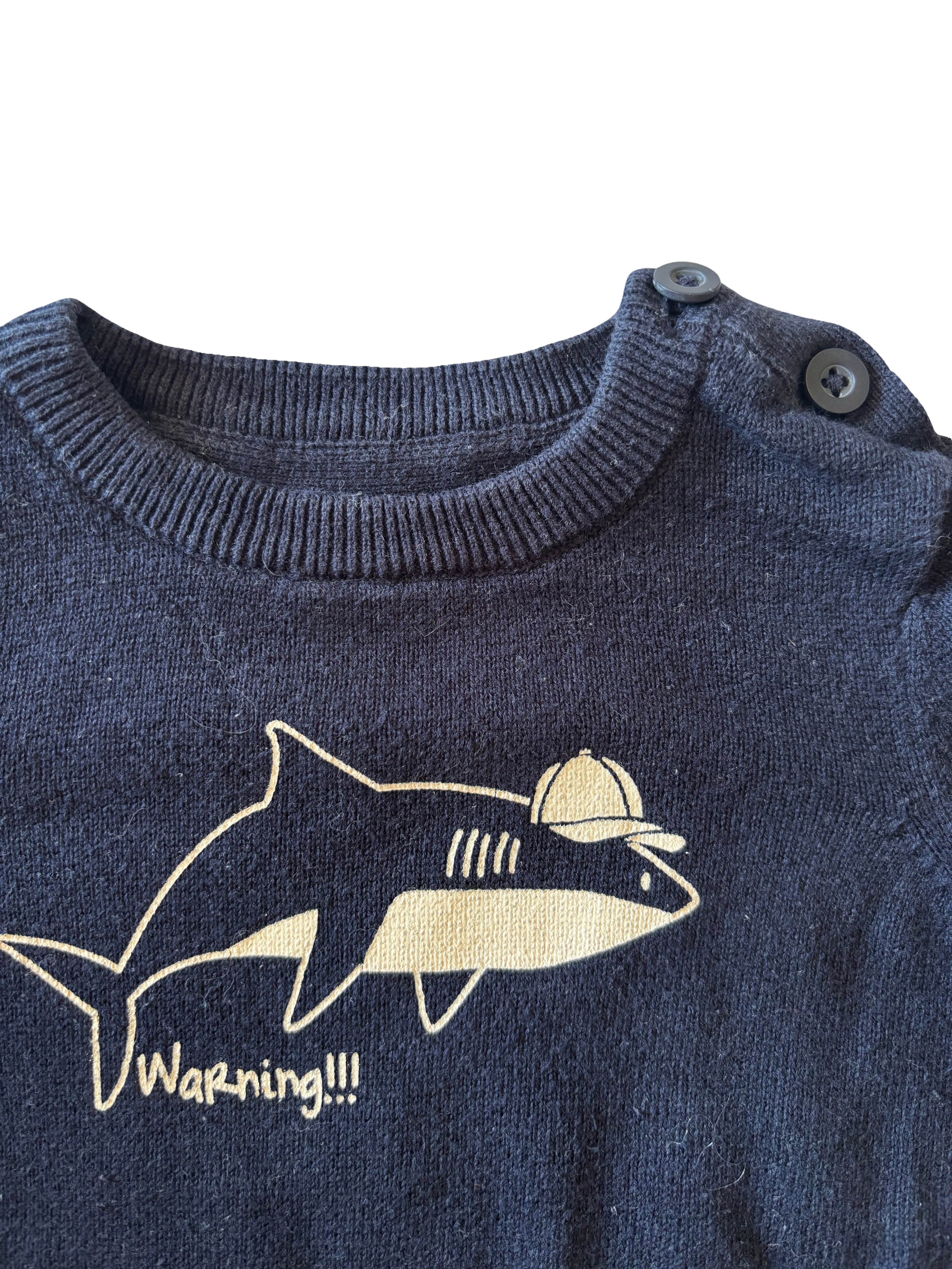 Pull Bleu Marine - Orchestra - 6 mois