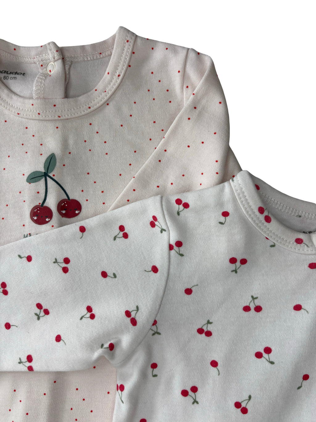 Lot Pyjamas Cerises - Vertbaudet - 3 mois