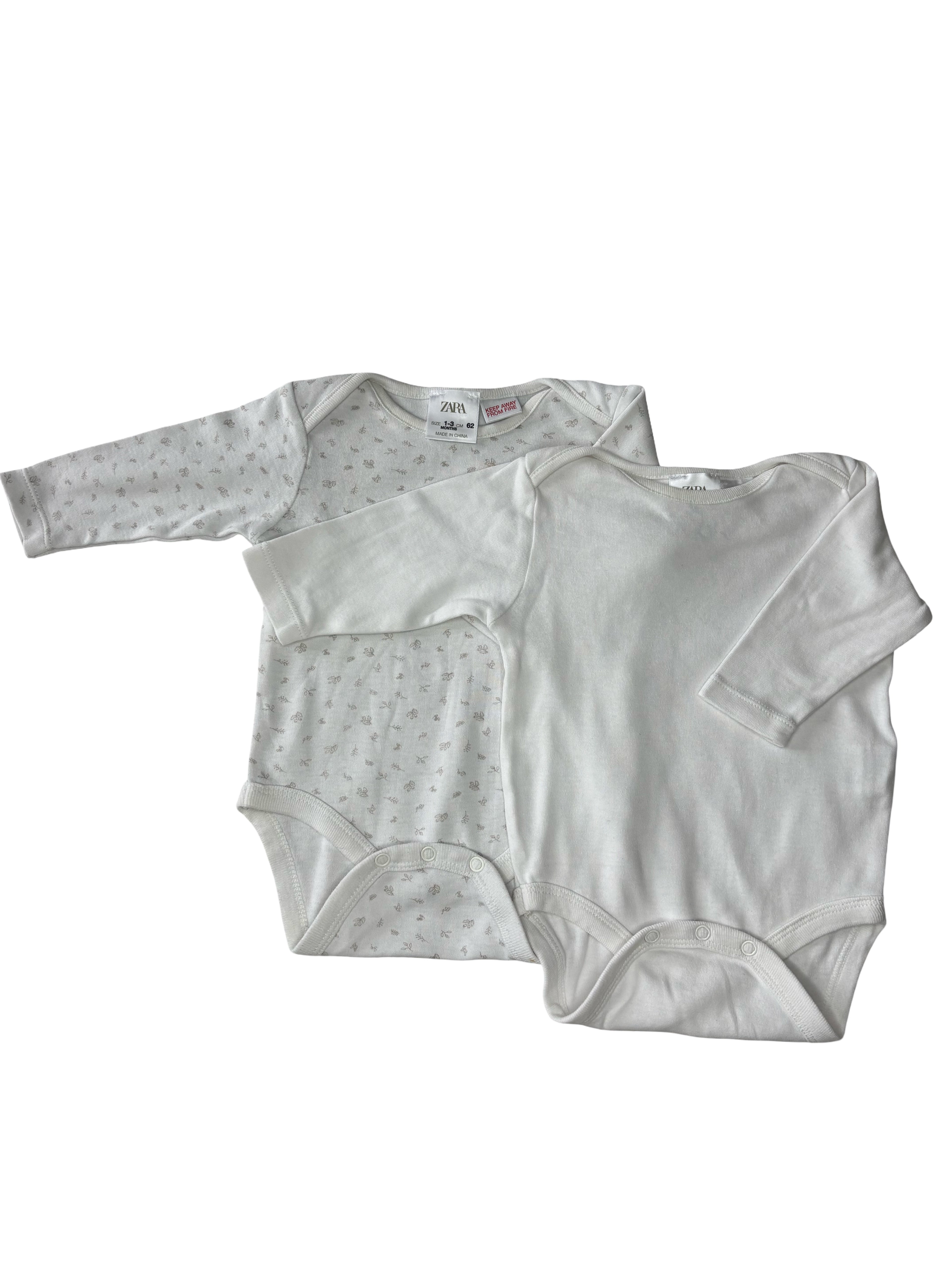 Lot Bodies - Zara - 1/3 mois