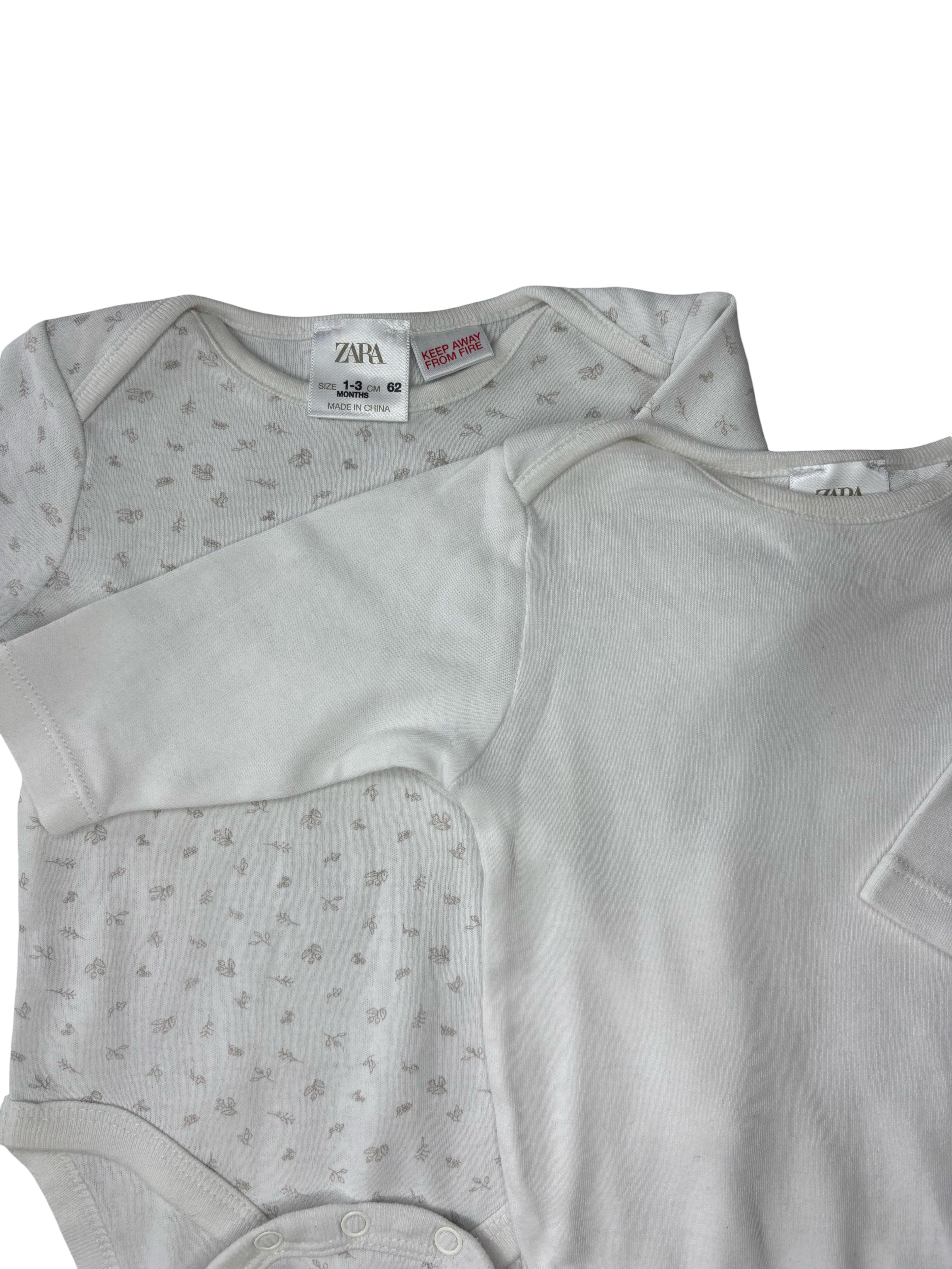 Lot Bodies - Zara - 1/3 mois