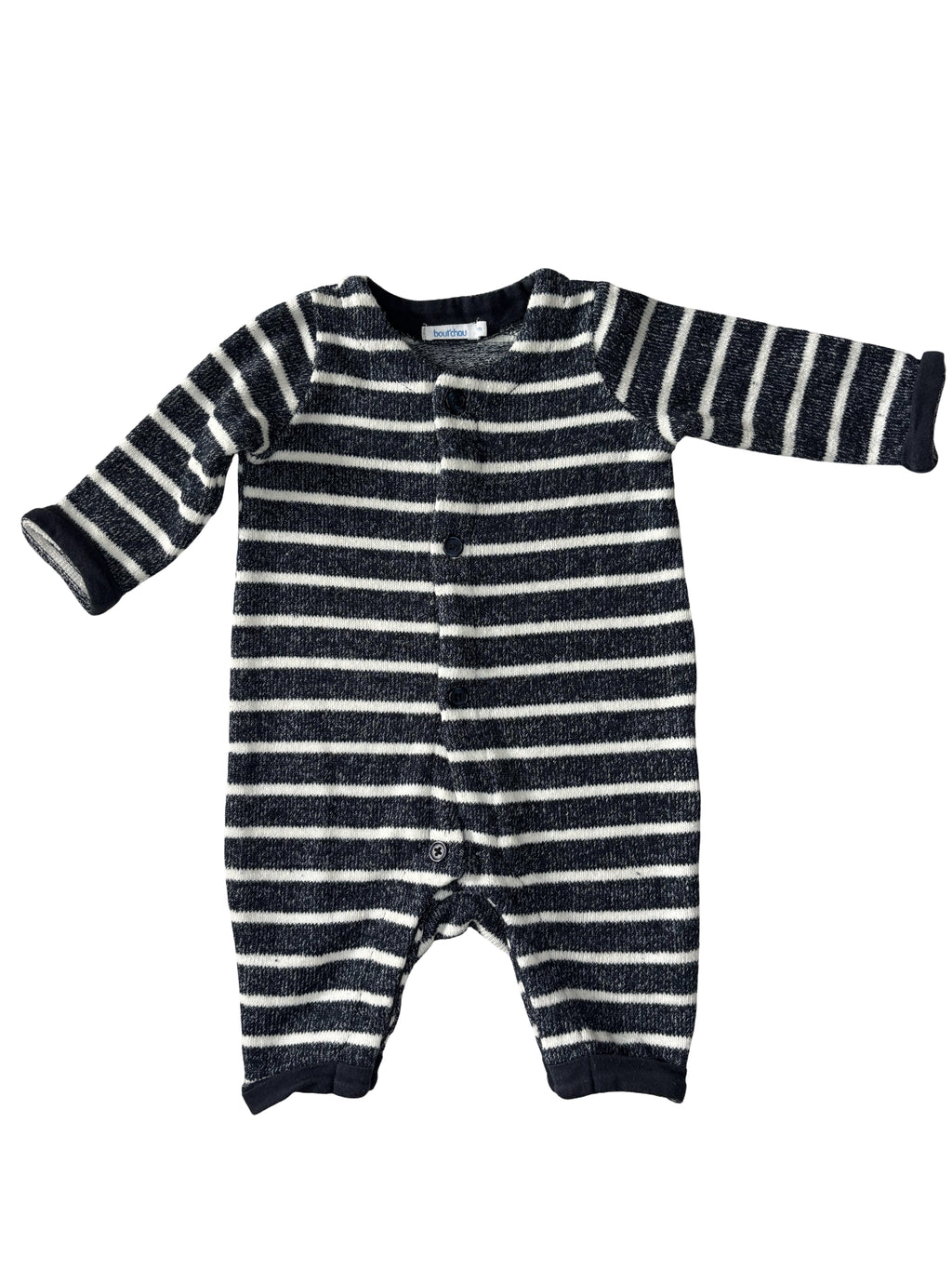 Combinaison Bleu Rayures - Bout'Chou - 1 mois