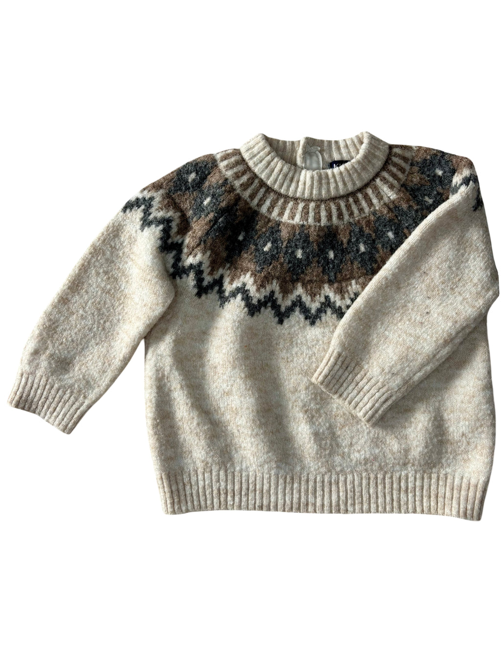 Pull Col Rond Jacquard - Kiabi - 6 mois