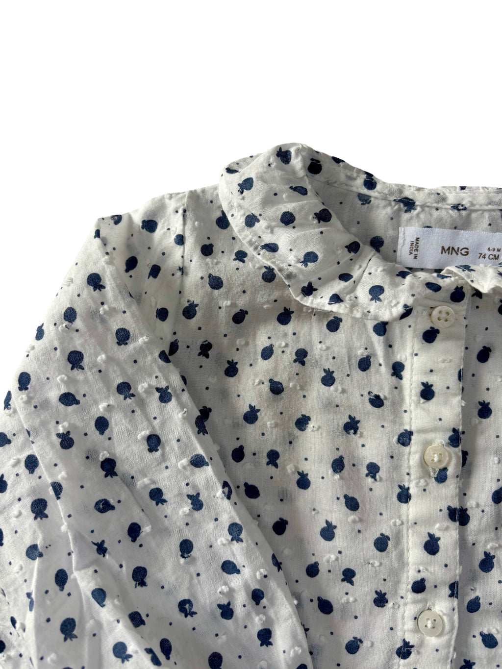 Blouse Col Claudine - Mango - 6/9 mois