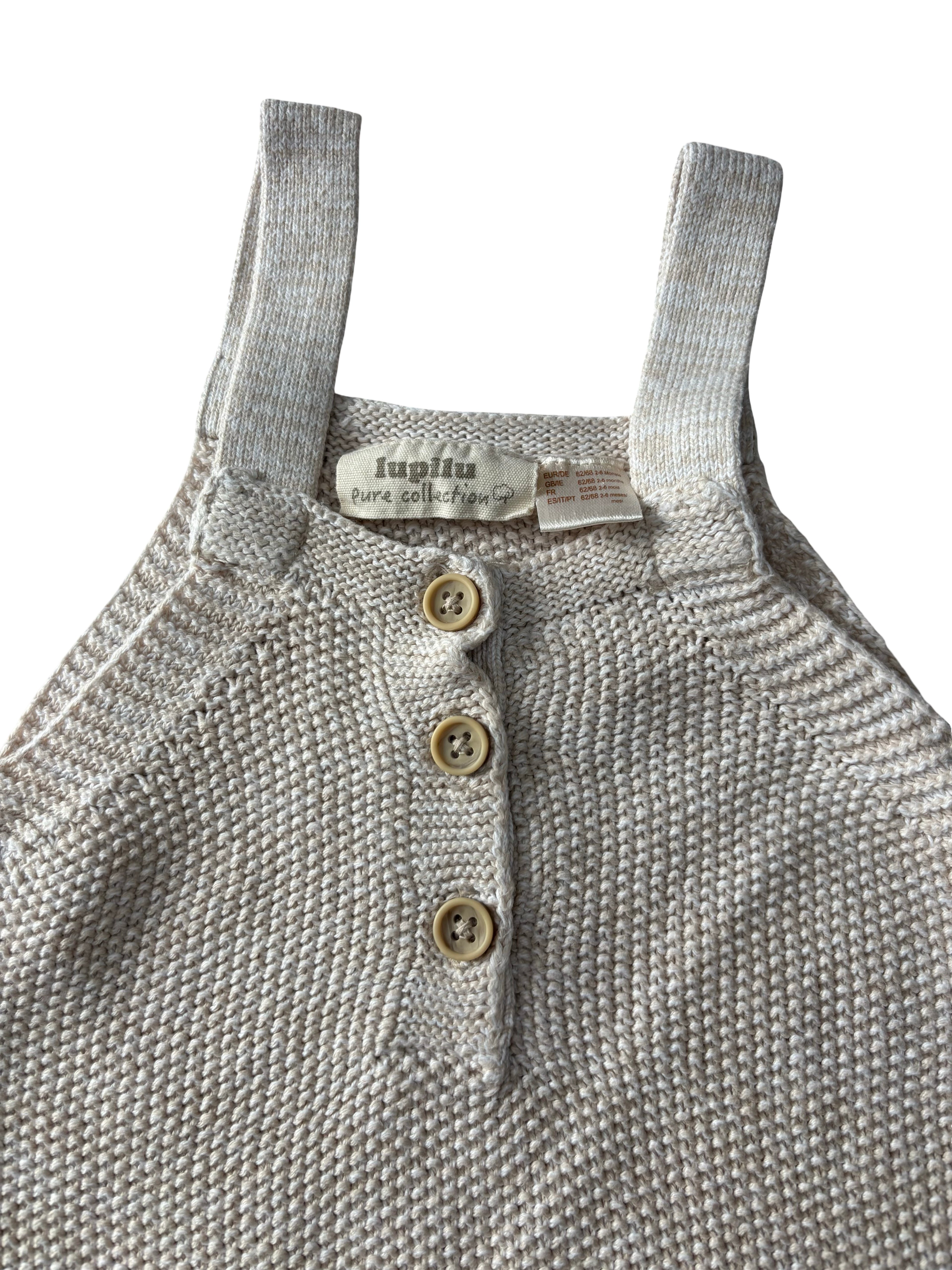 Salopette Beige - Lupilu - 2/6 mois