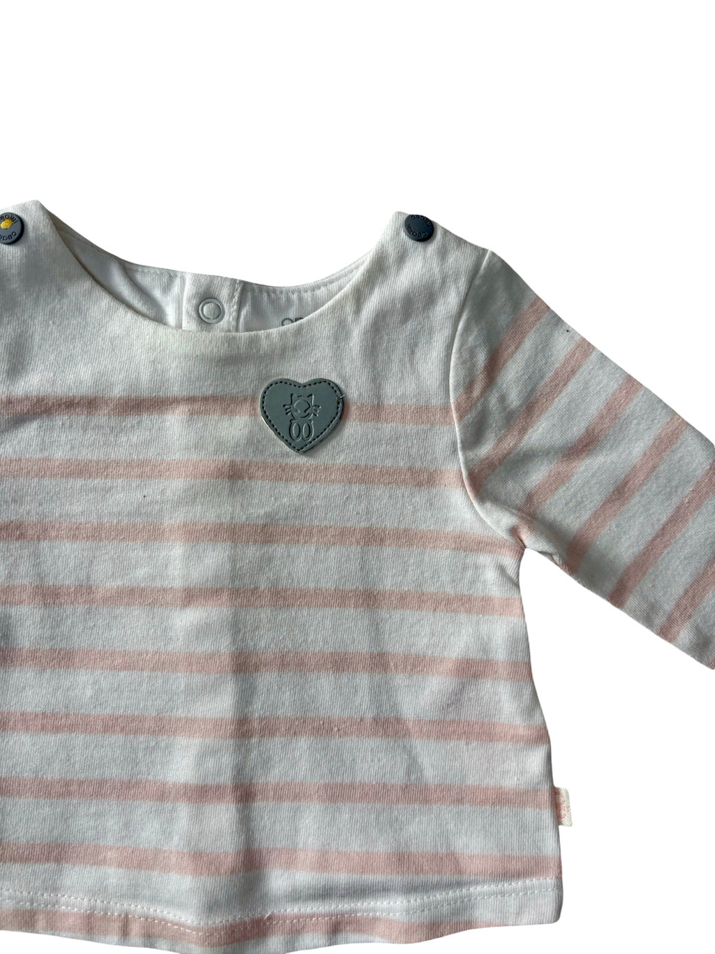 T-Shirt Épais Rayures - Obaïbi - 1 mois