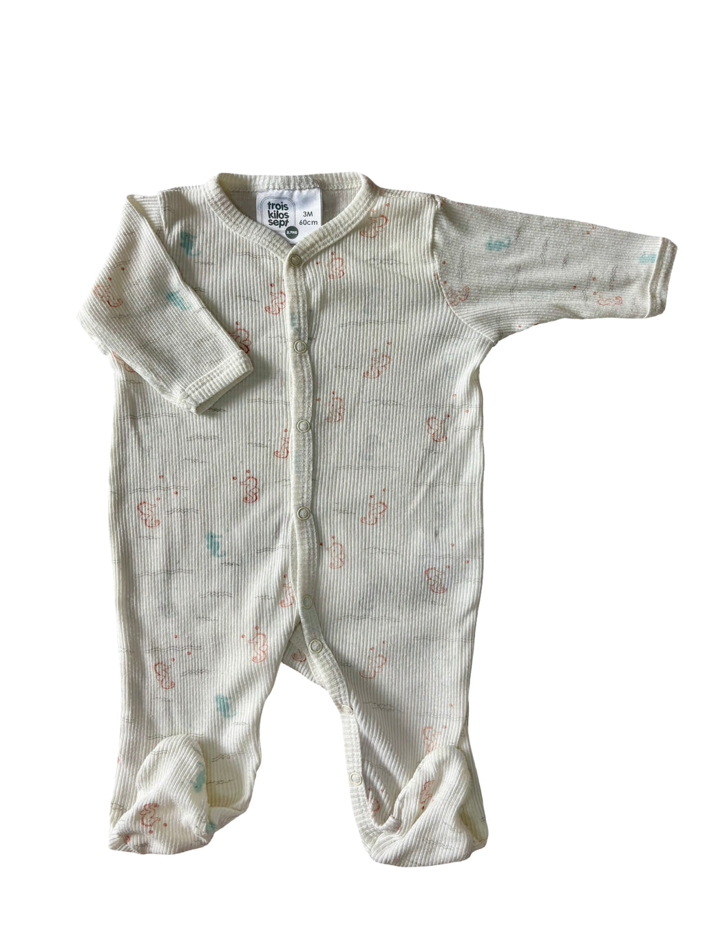 Pyjama Fin Hippocampes - Trois Kilos Sept - 3 mois