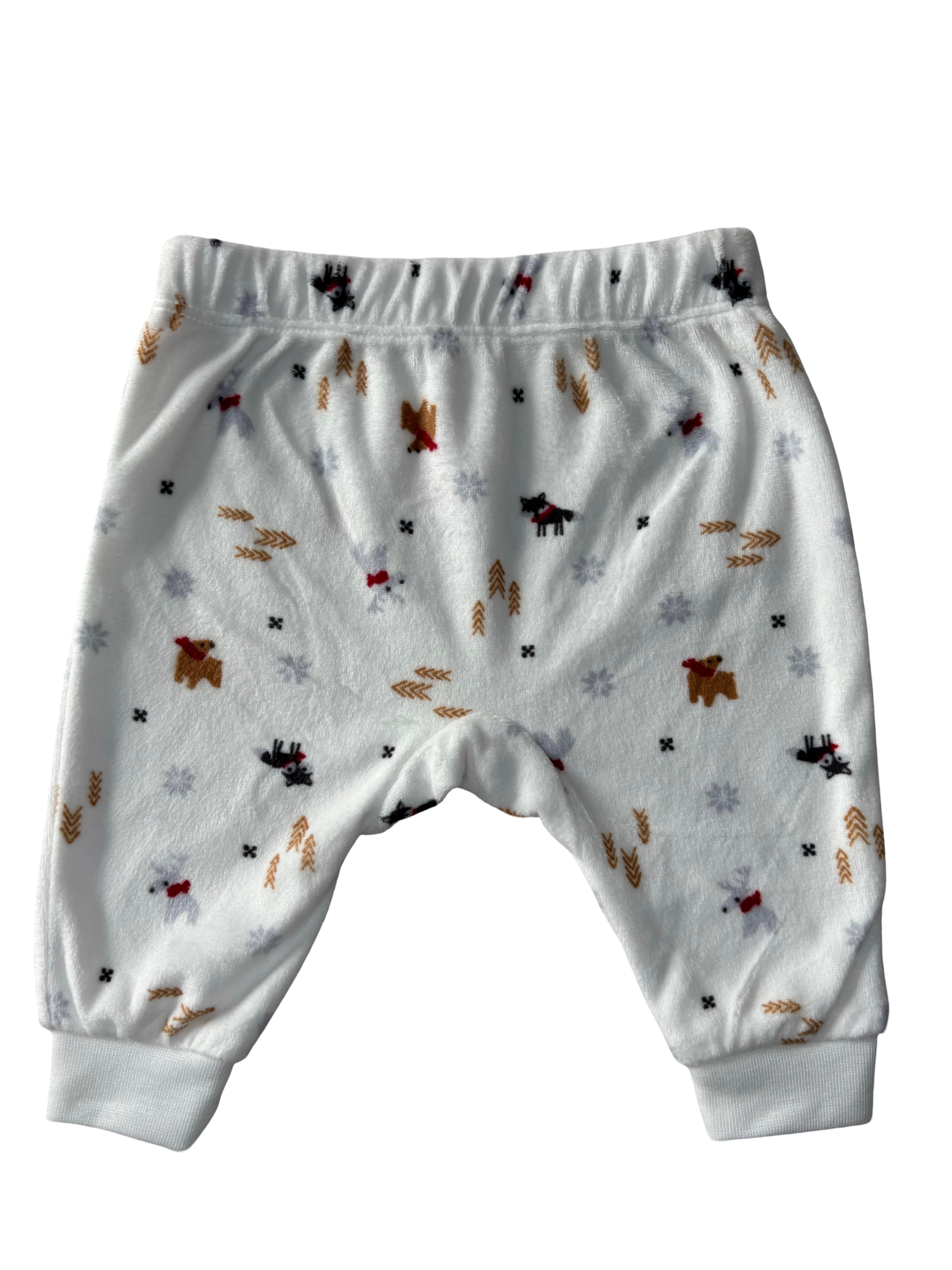 Pantalon Polaire Animaux - Canadiana - 0/3 mois