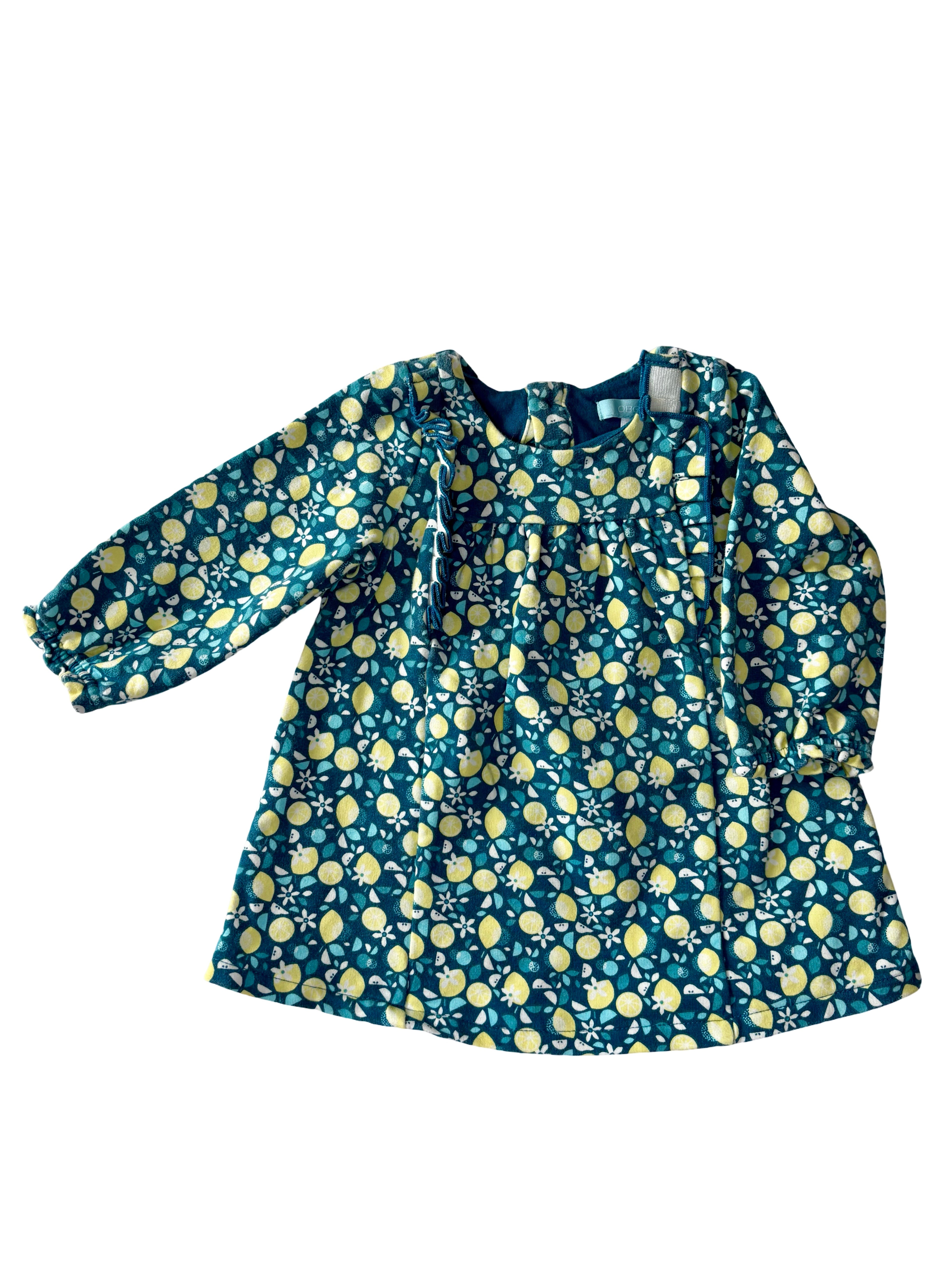 Robe Hiver Citrons - Obaïbi - 6 mois
