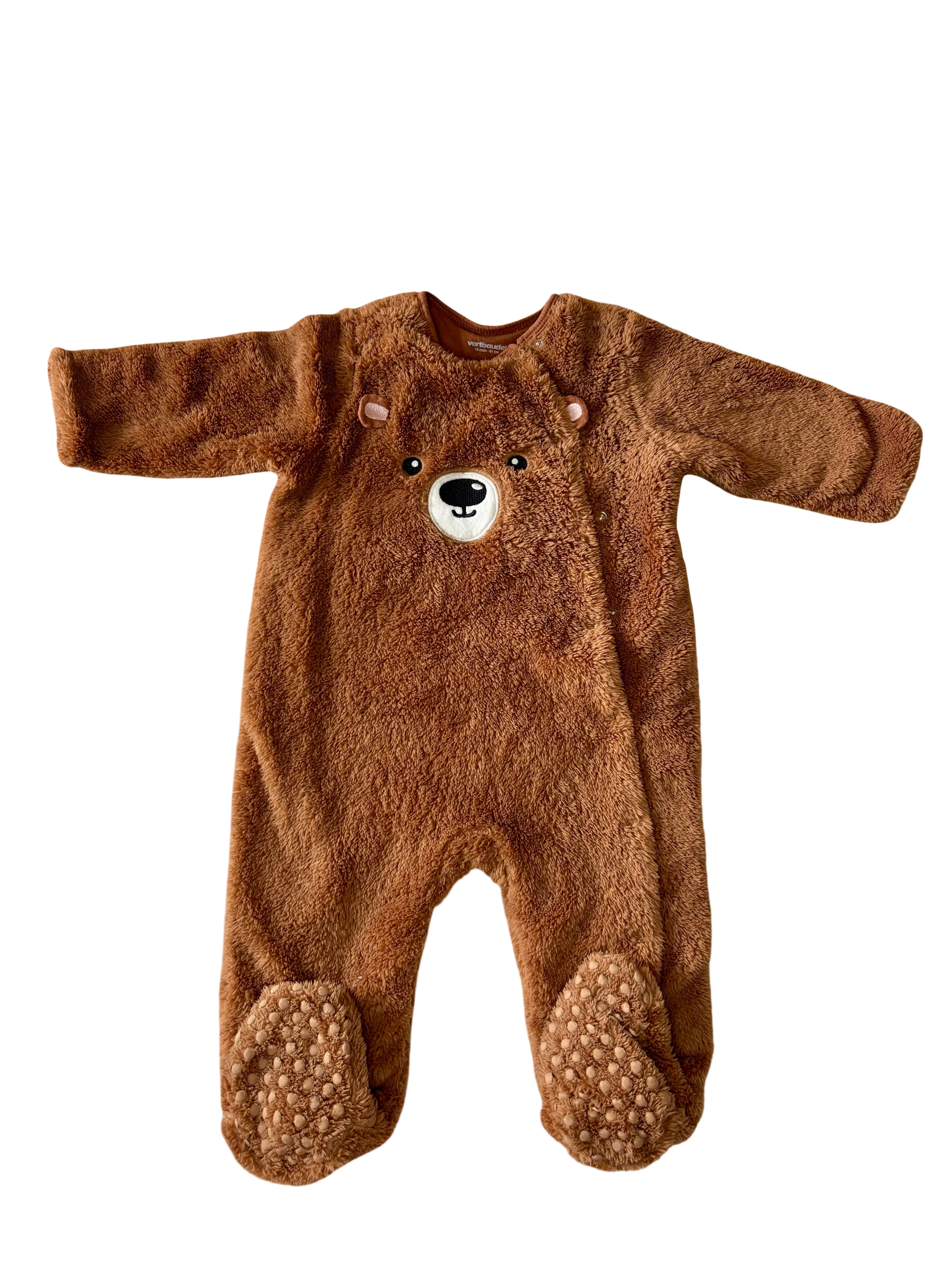 Pyjama Peluche Ours - Vertbaudet - 18 mois