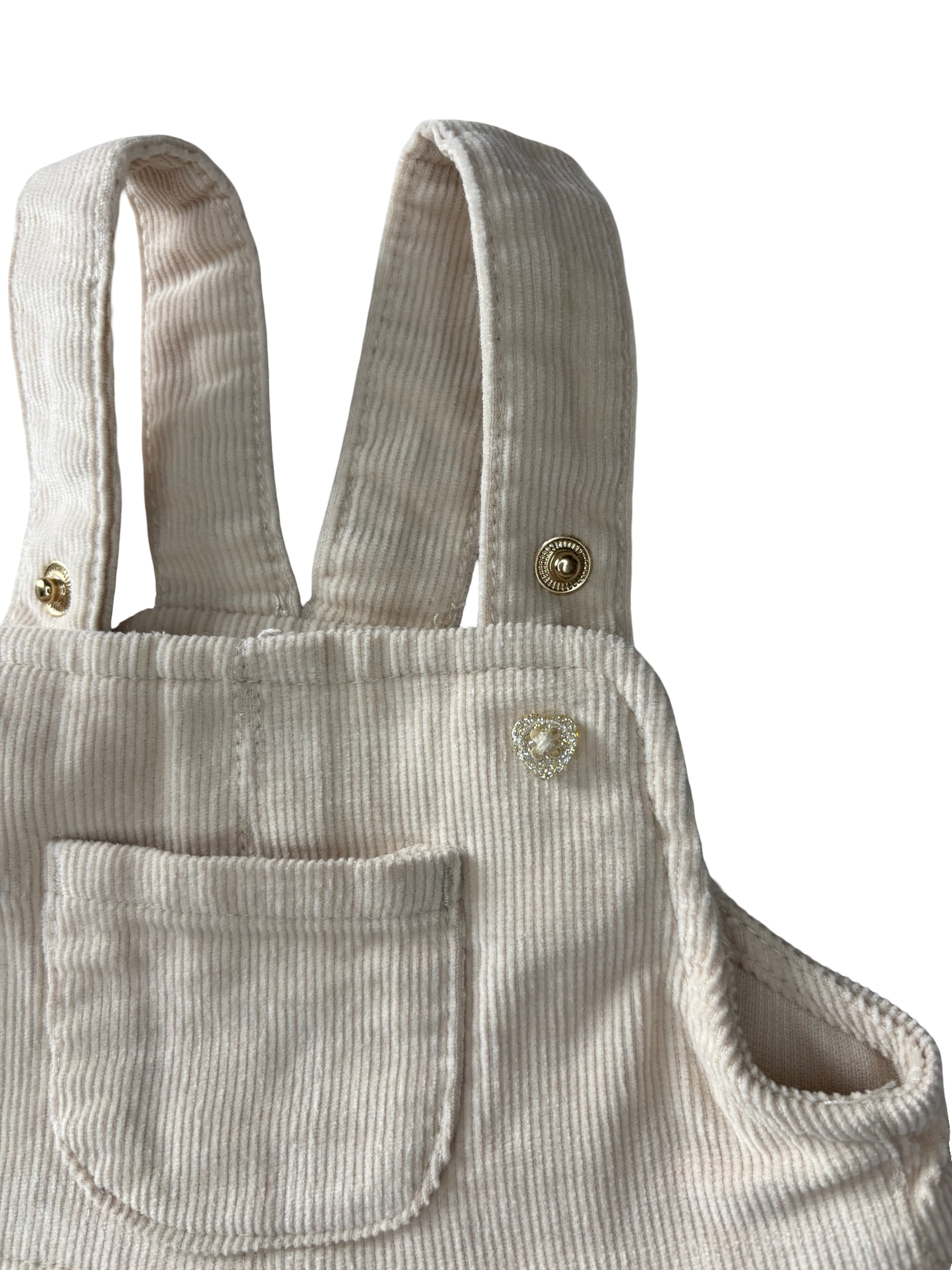 Robe Beige Velours - Tape À l'Oeil - 3 mois