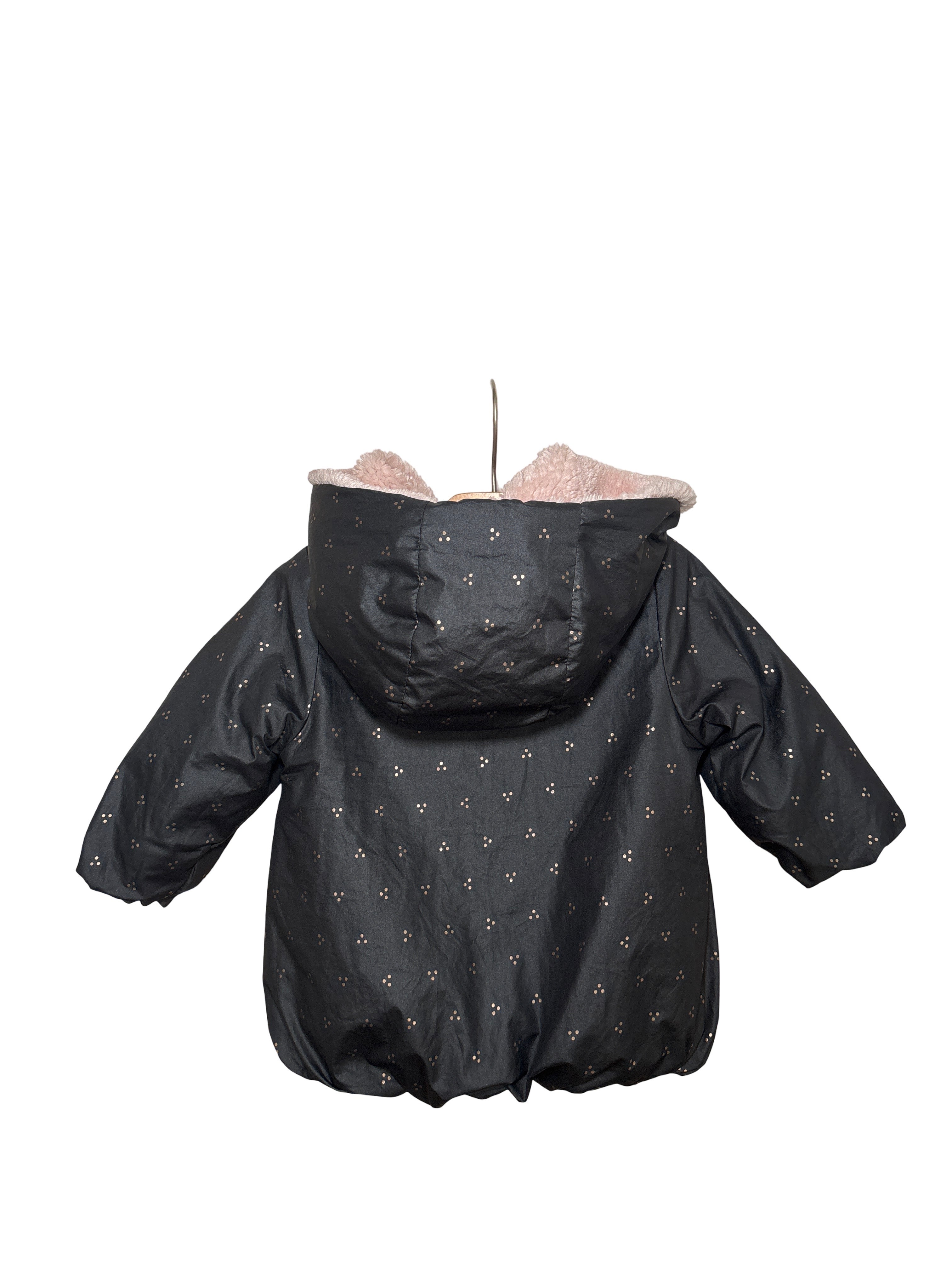 Manteau Noir Doublé Et Rembourré - Gémo - 12 mois