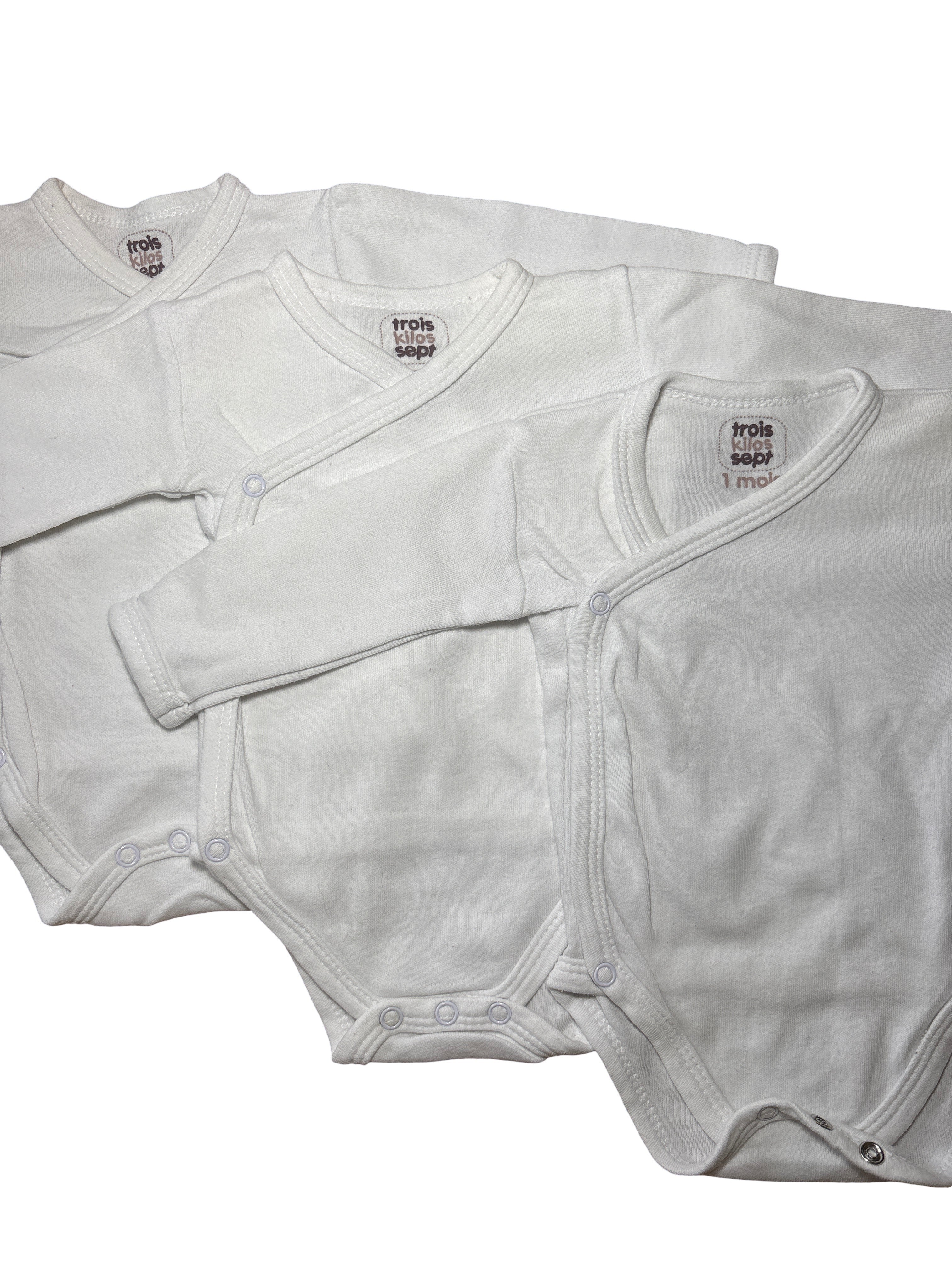 Lot De 3 Bodies - Trois Kilos Sept - 1 mois