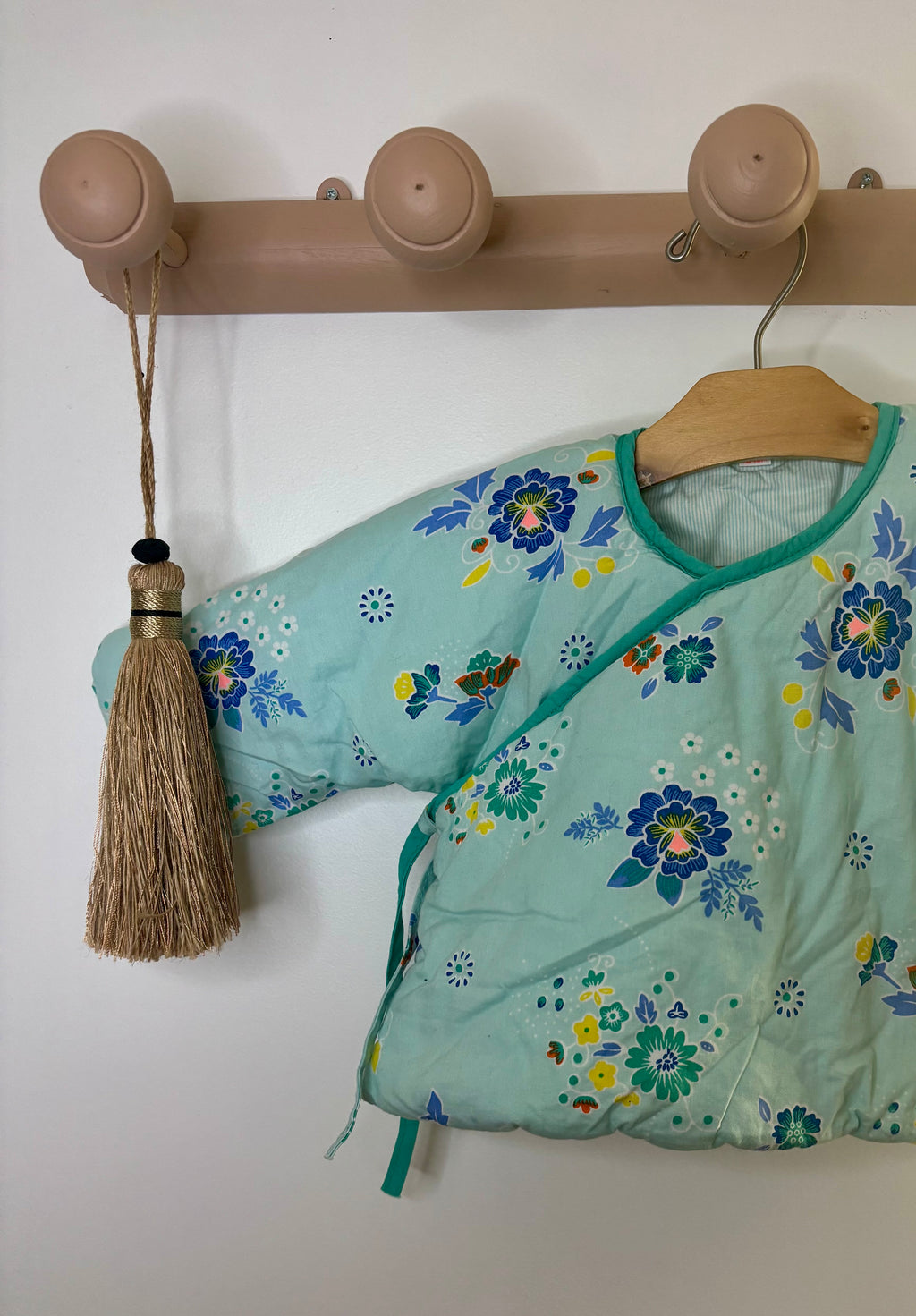 Veste Bleu À Fleurs - Petit Pan - 12/18 mois