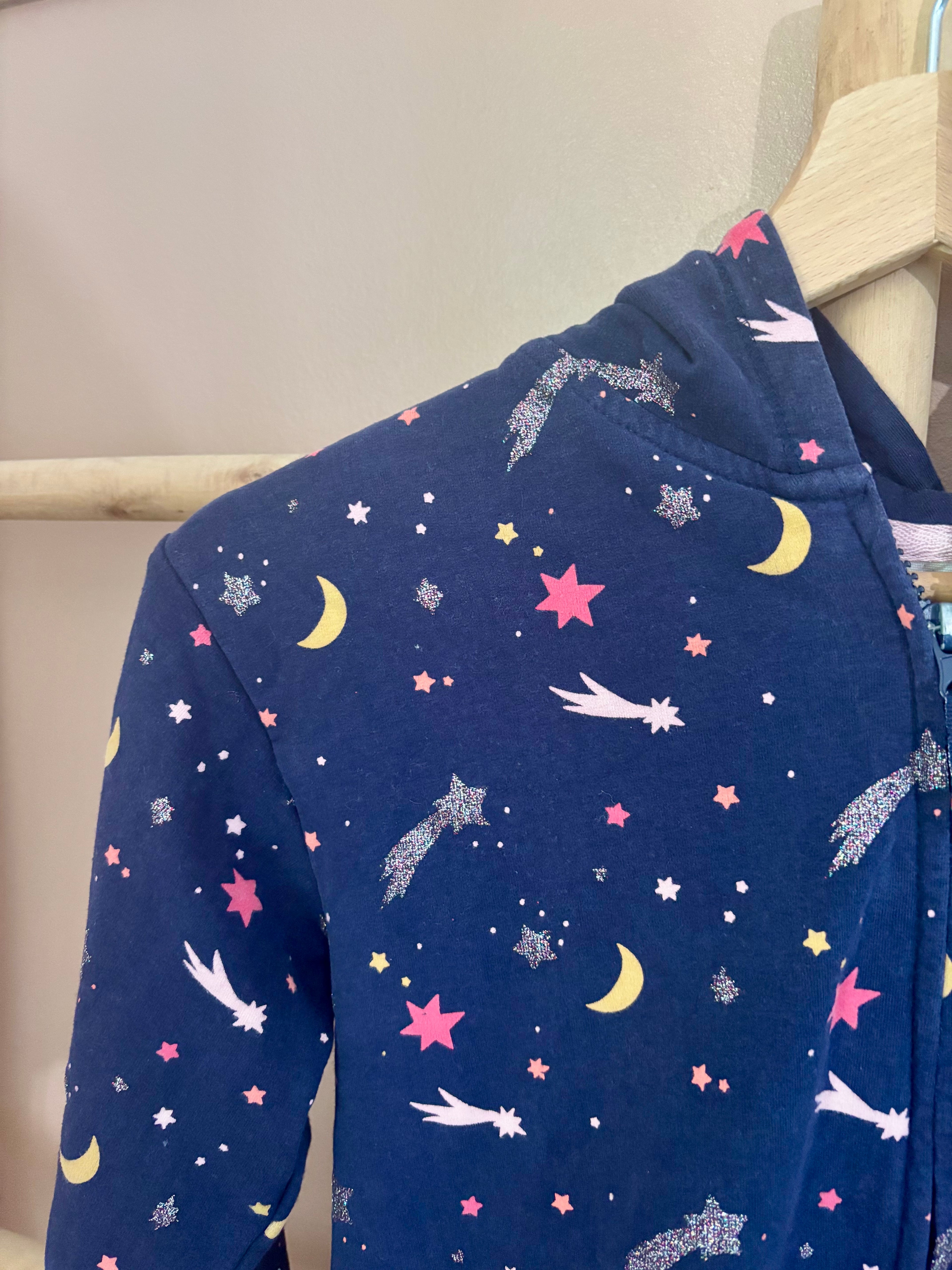 Veste Zippé Bleu Lunes/Étoiles - Zippy - 13/14 ans