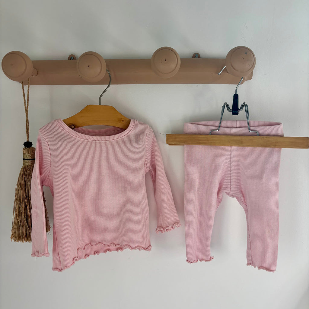 Ensemble Rose Léger - Primark - 0/3 mois