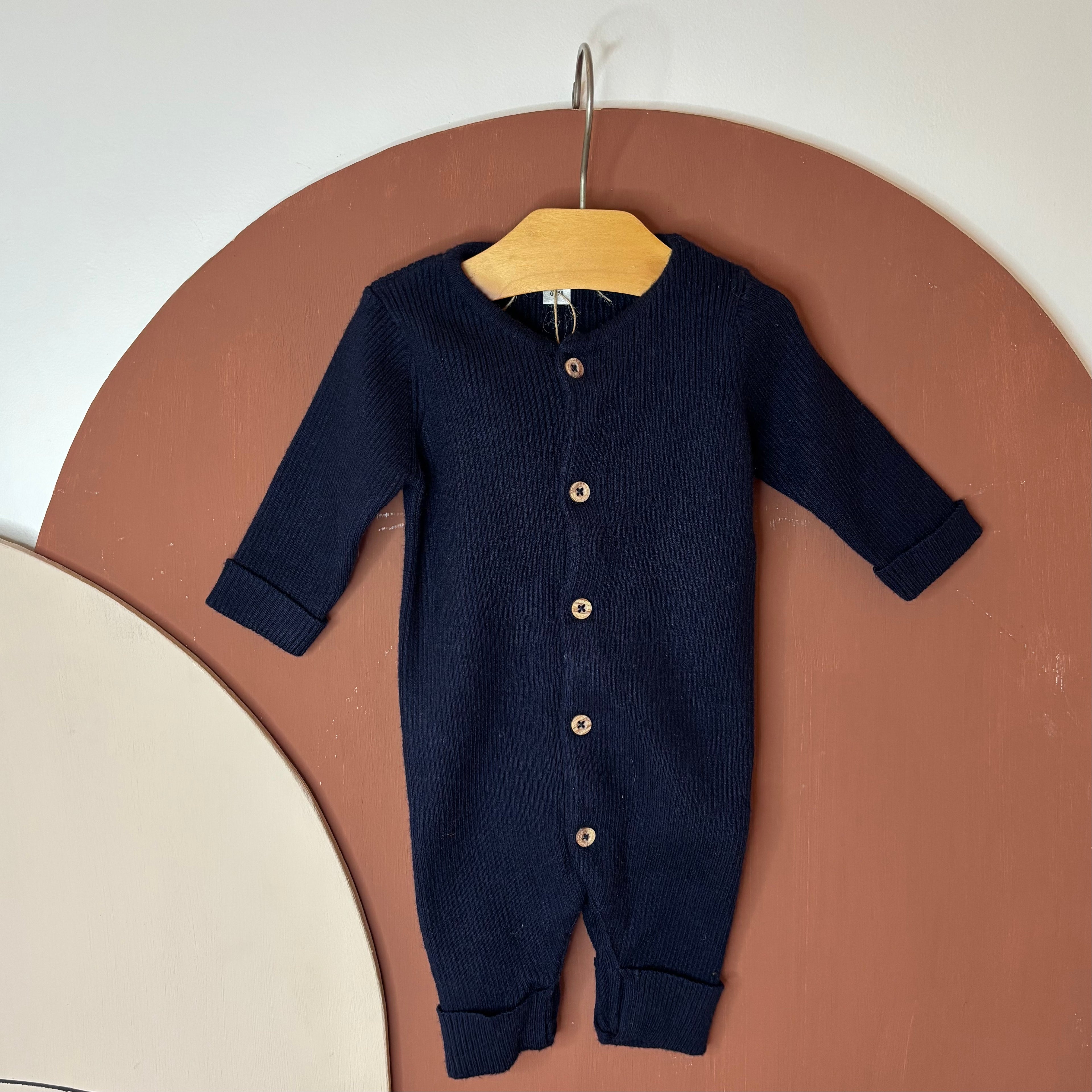 Combinaison En Côtes Bleu Marine - Vertbaudet - 1 mois