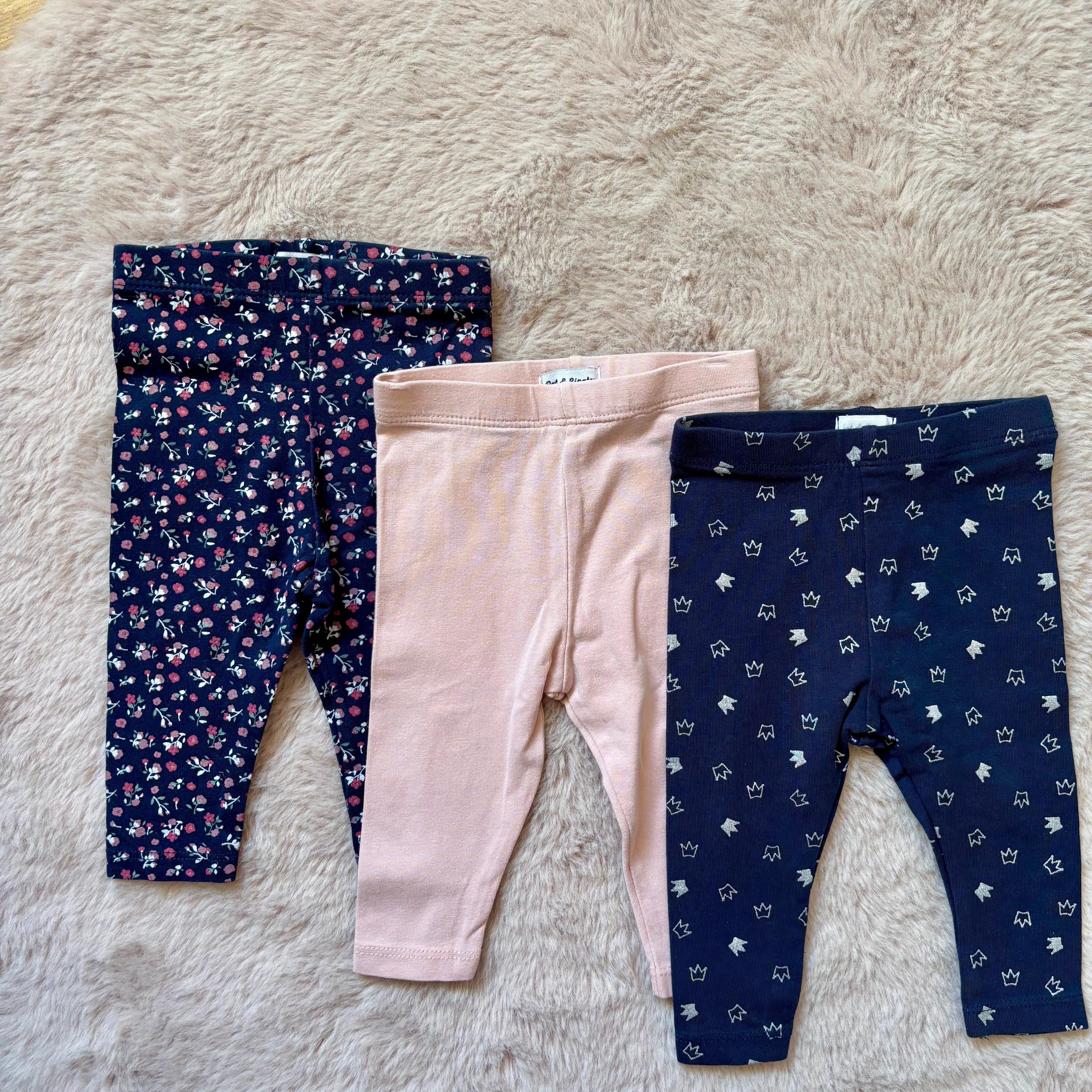 Lot 3 Leggings Légers - Pat & Ripaton - 3 mois