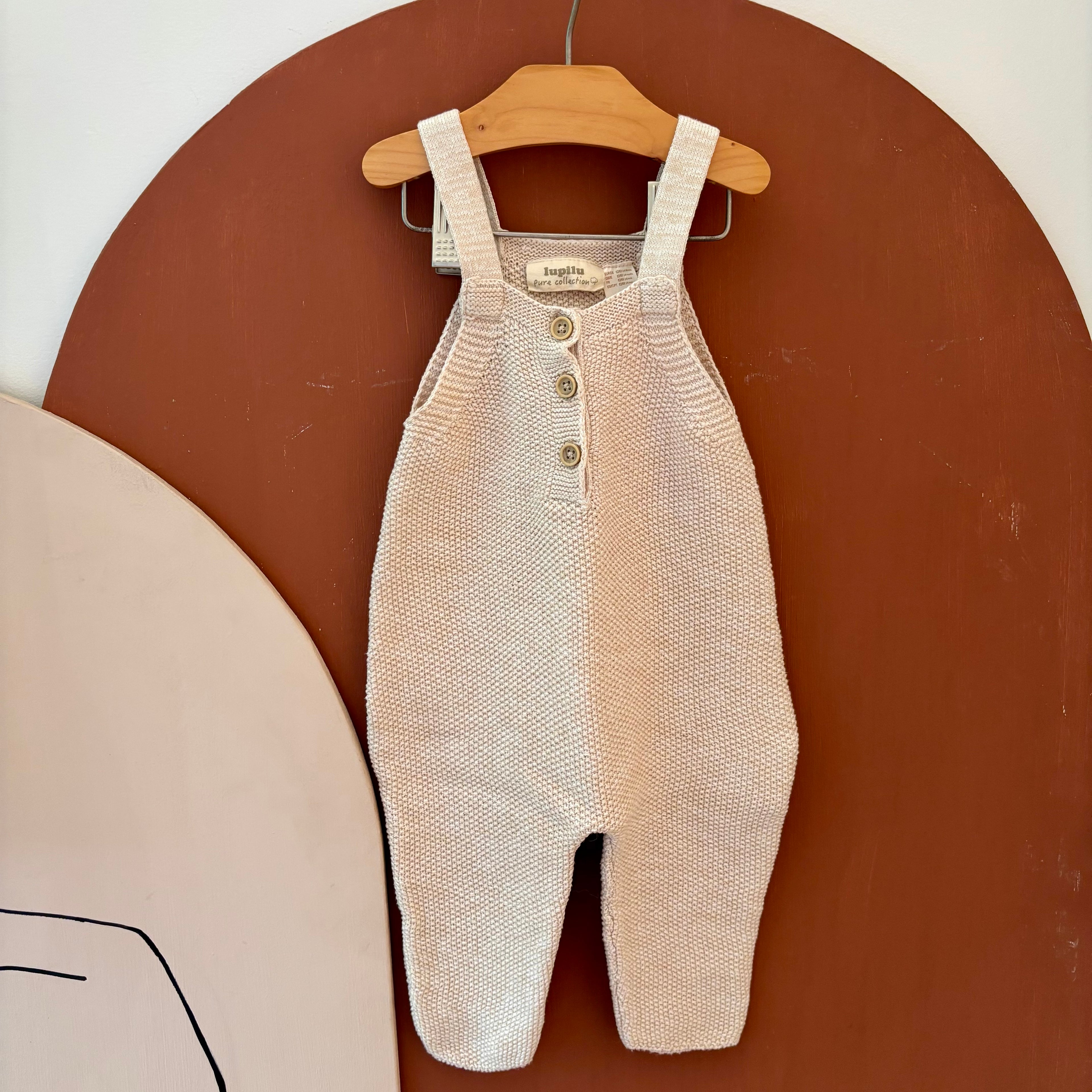 Salopette Beige - Lupilu - 2/6 mois