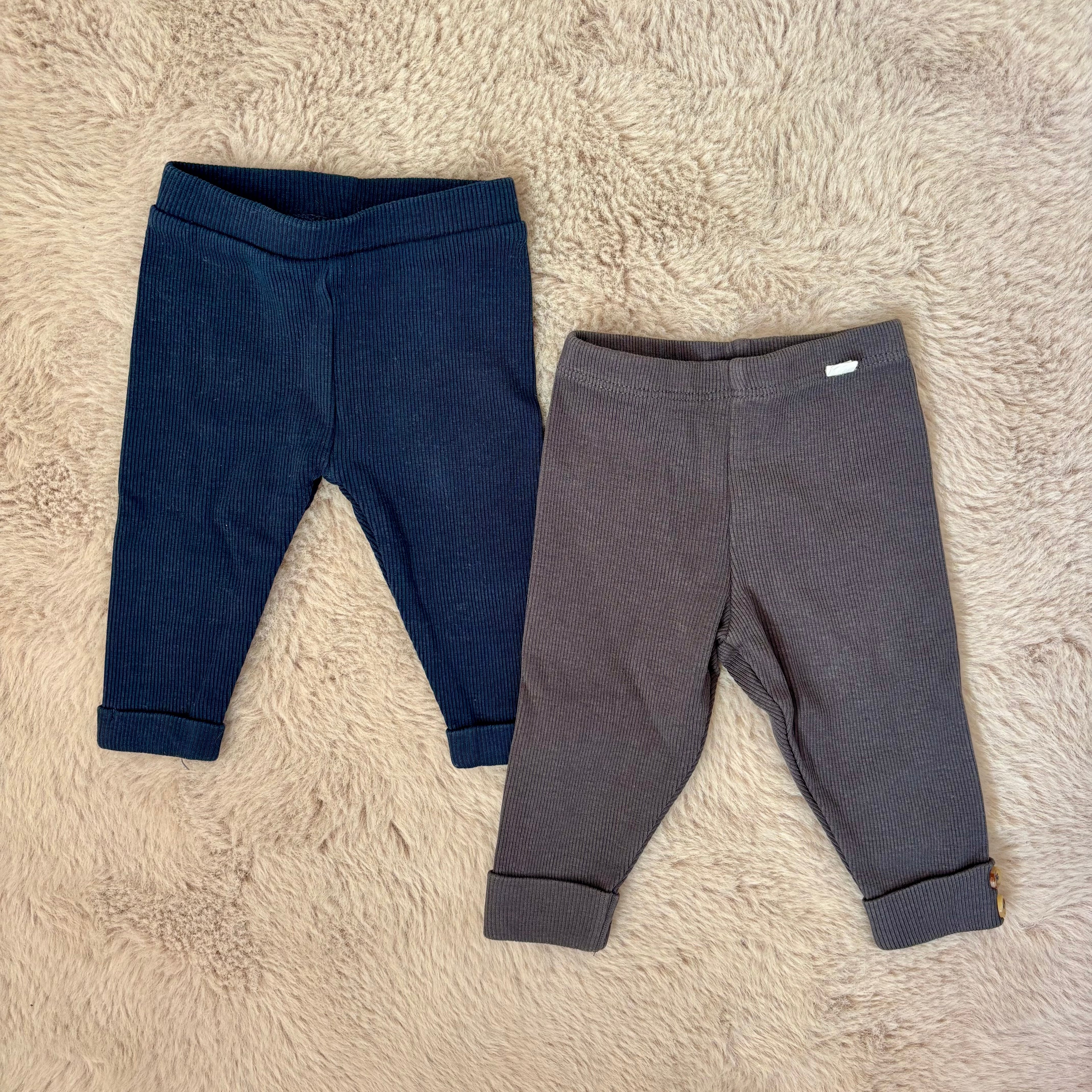 Lot Leggings Jersey Côtelé - Tape À l'Oeil - 3 mois