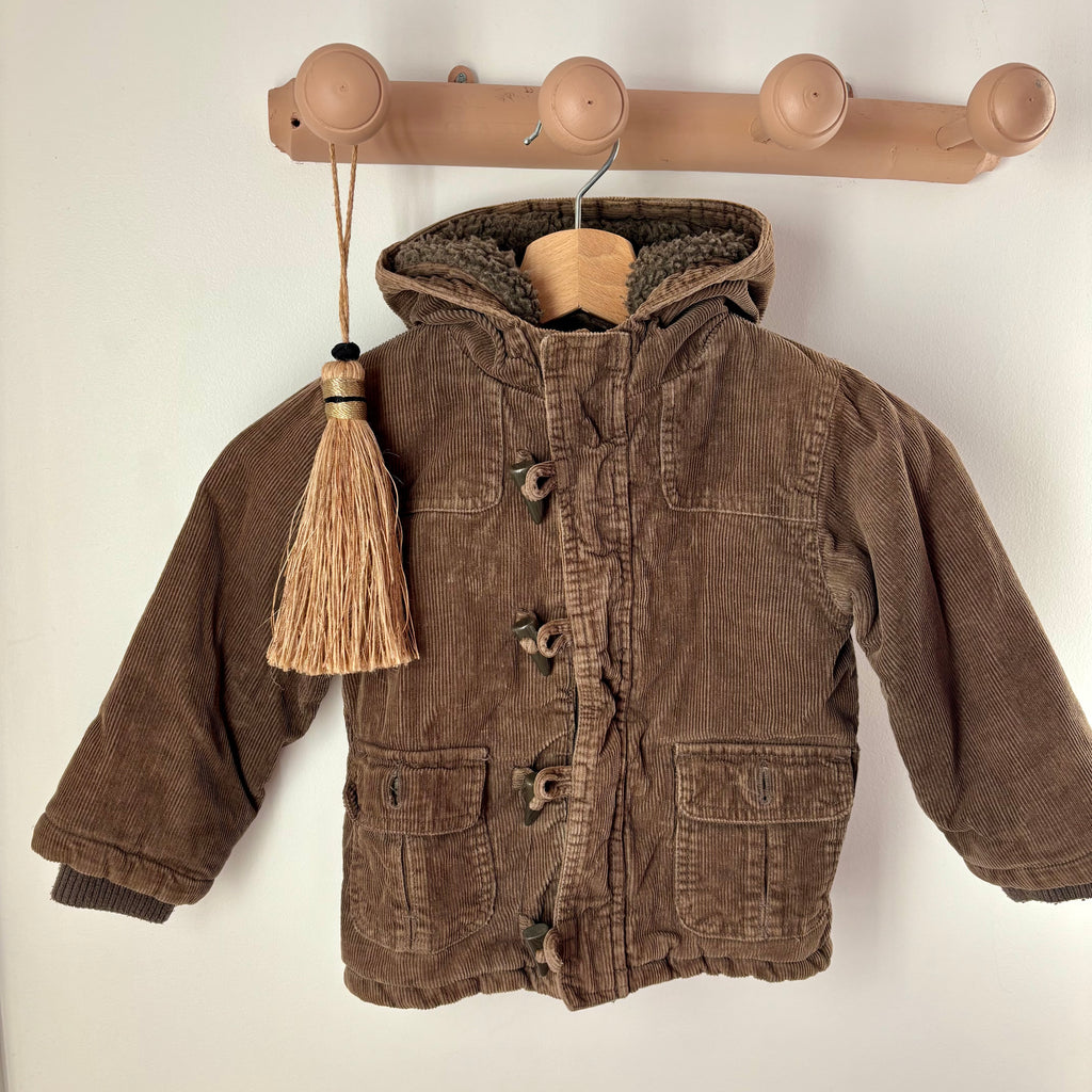 Manteau Velours Kaki - La Redoute - 23 mois