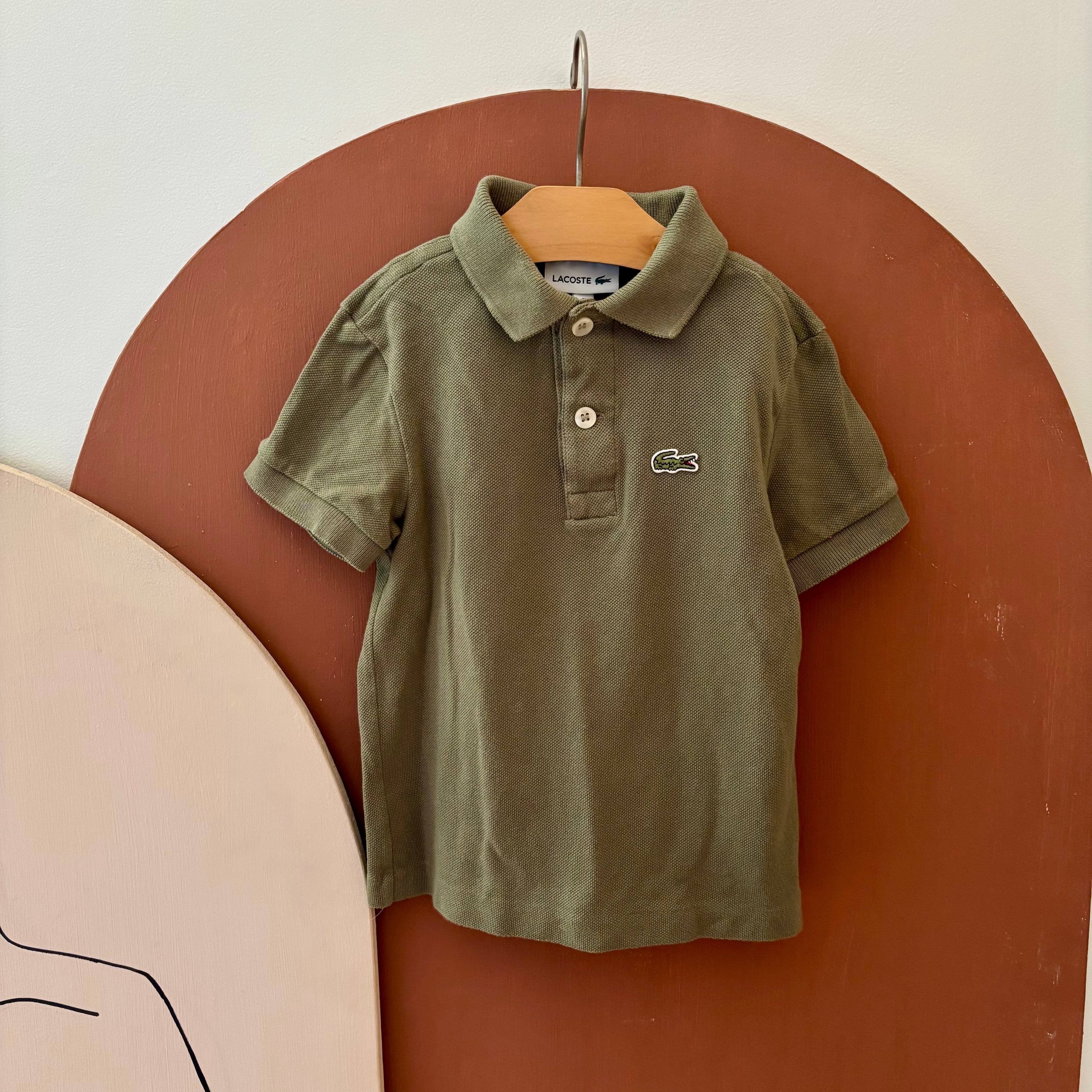 Polo Kaki Manches Courtes - Lacoste - 2 ans