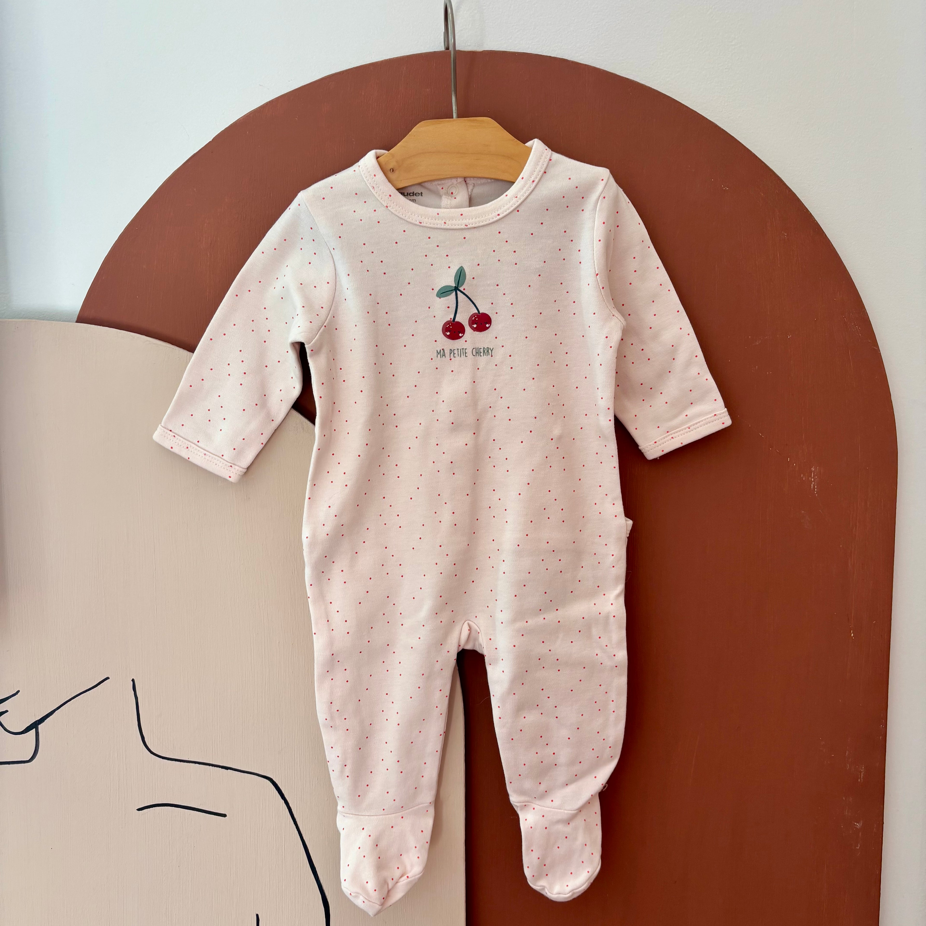 Lot Pyjamas Cerises - Vertbaudet - 3 mois