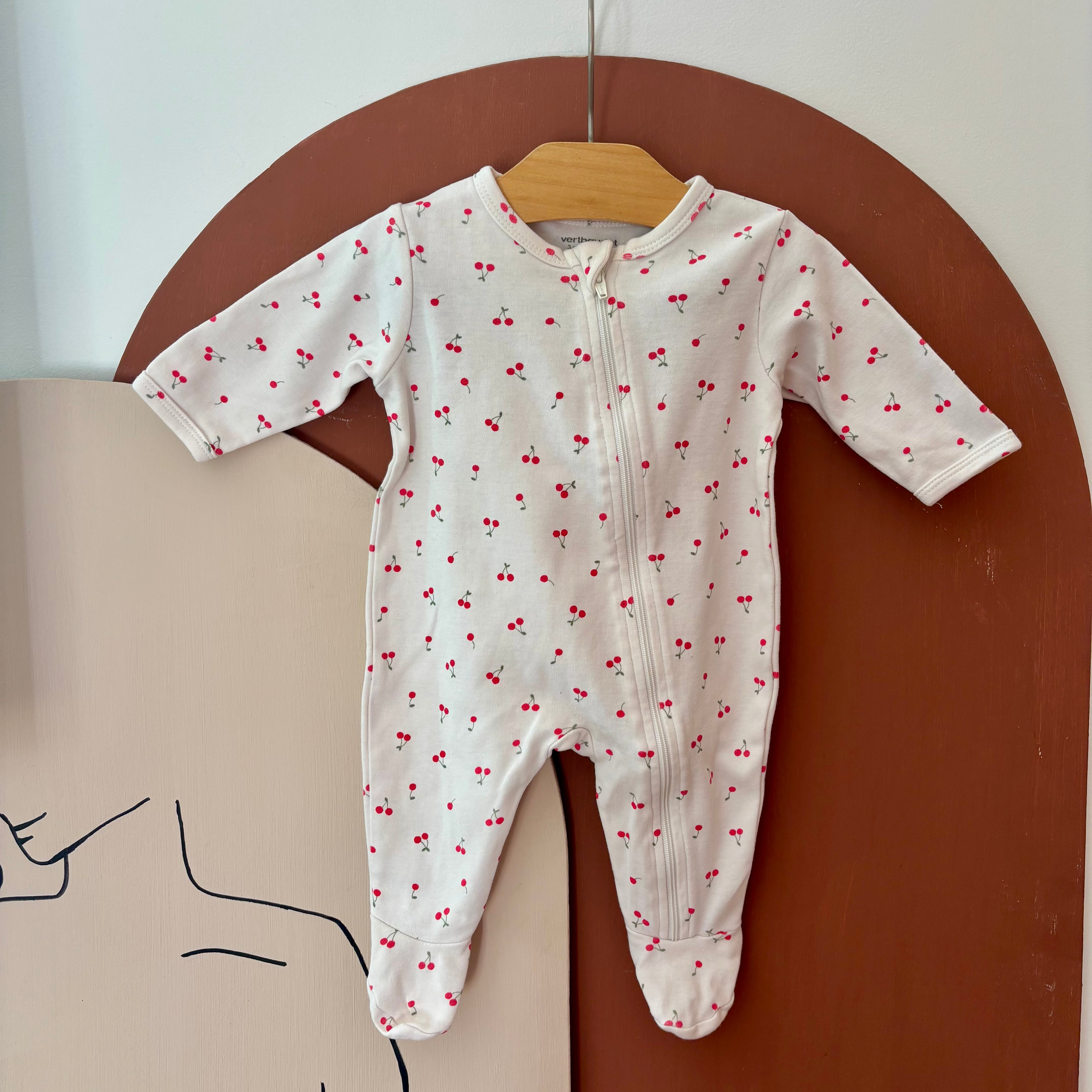 Lot Pyjamas Cerises - Vertbaudet - 3 mois