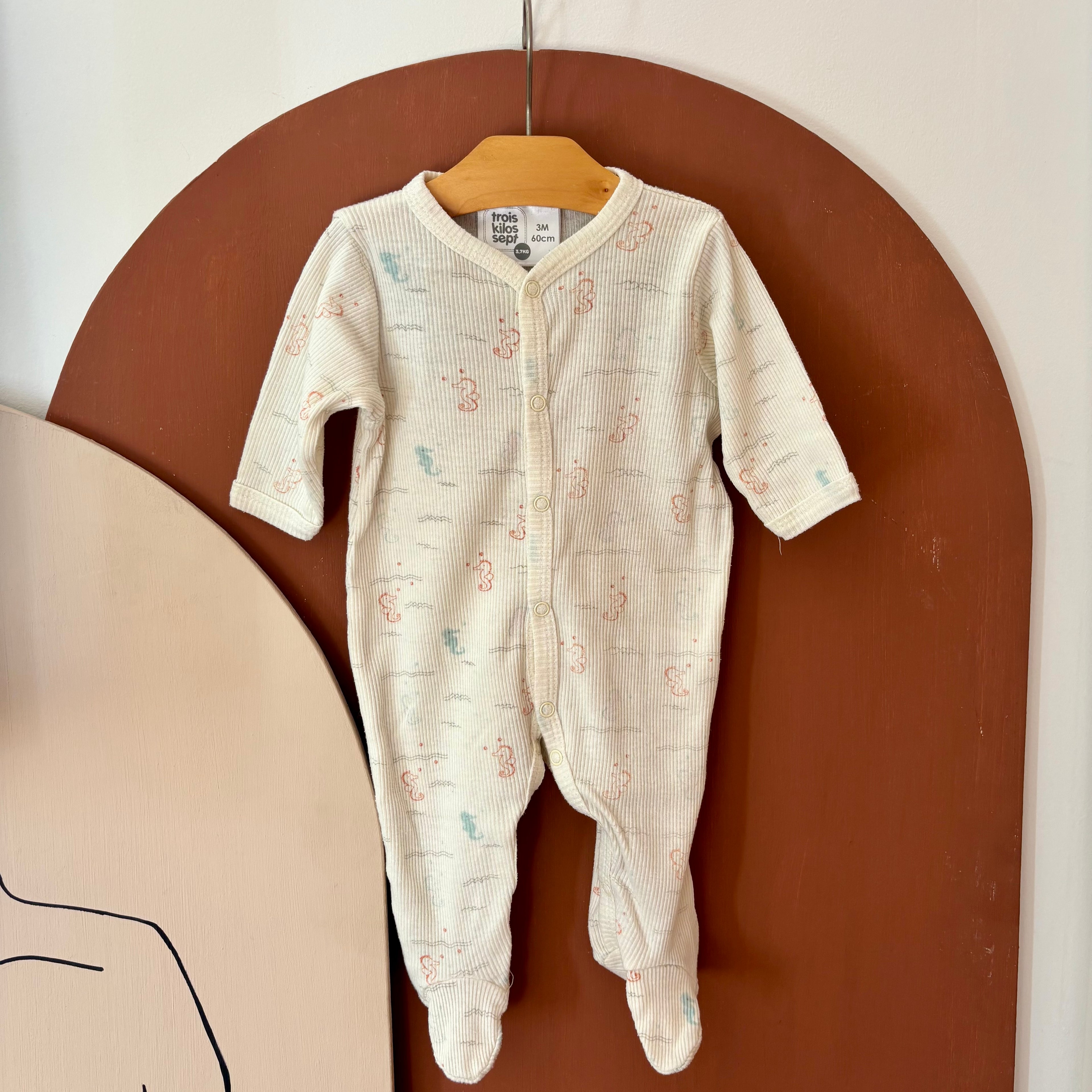 Pyjama Fin Hippocampes - Trois Kilos Sept - 3 mois