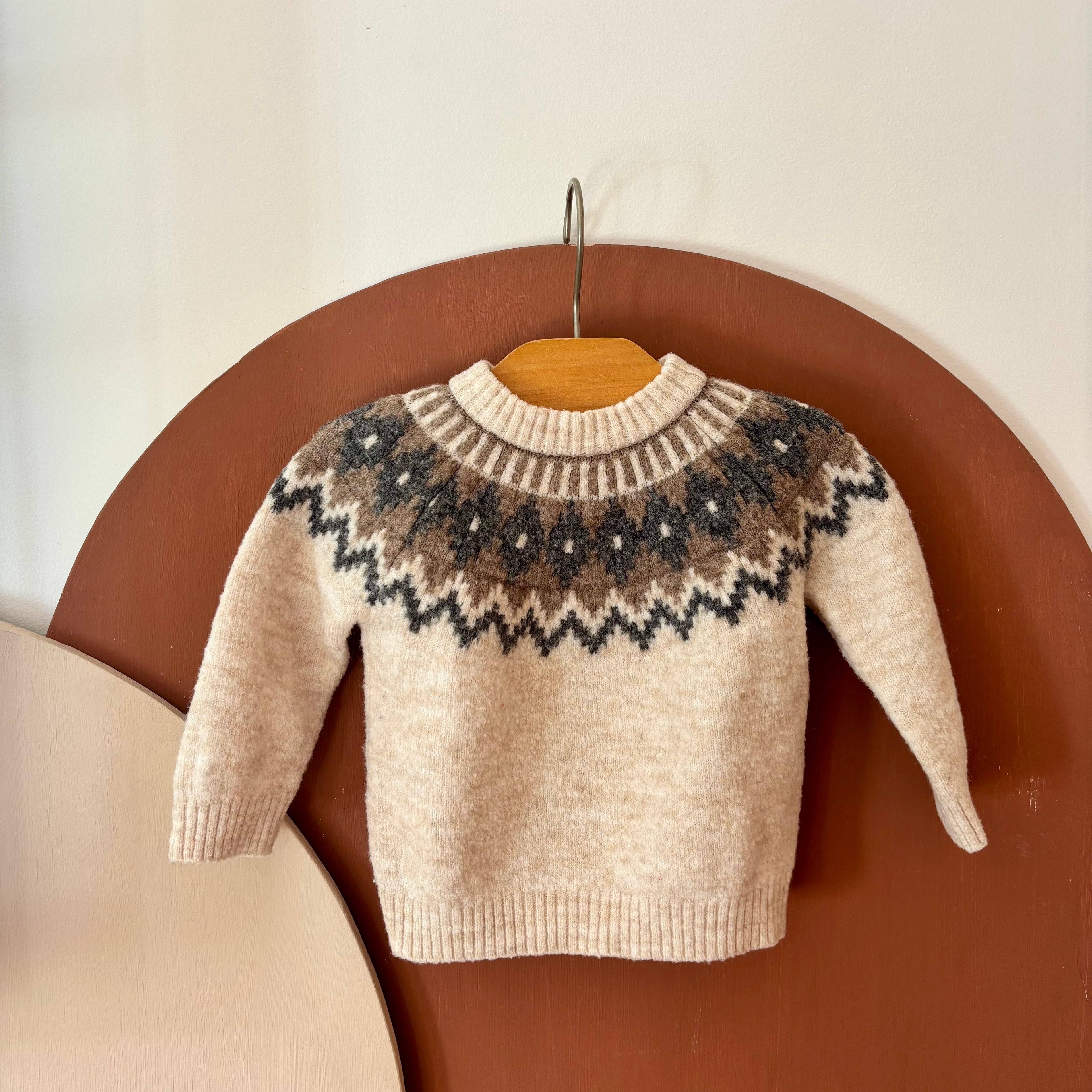 Pull Col Rond Jacquard - Kiabi - 6 mois