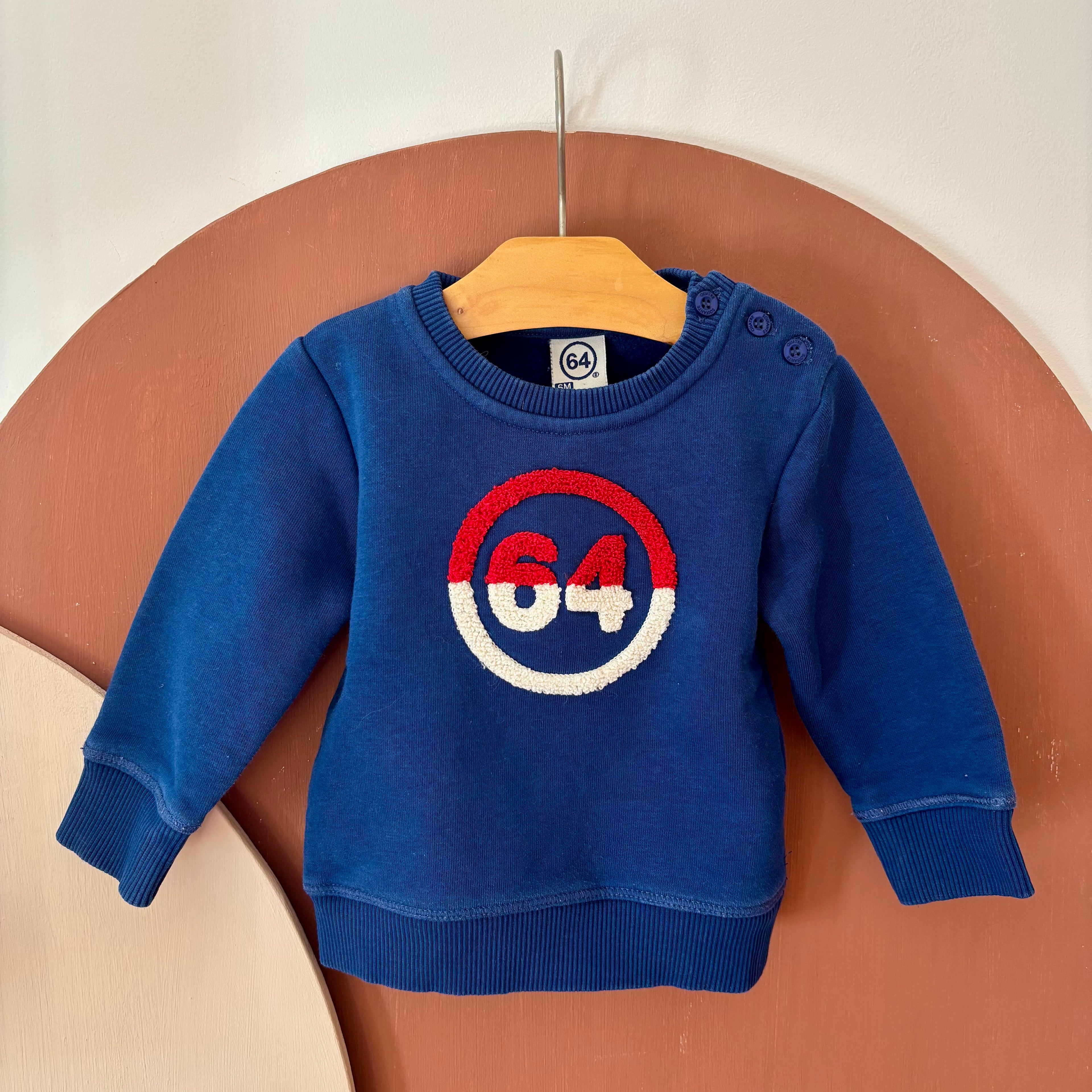 Sweat Bleu 64 - Vêtement 64 - 6 mois