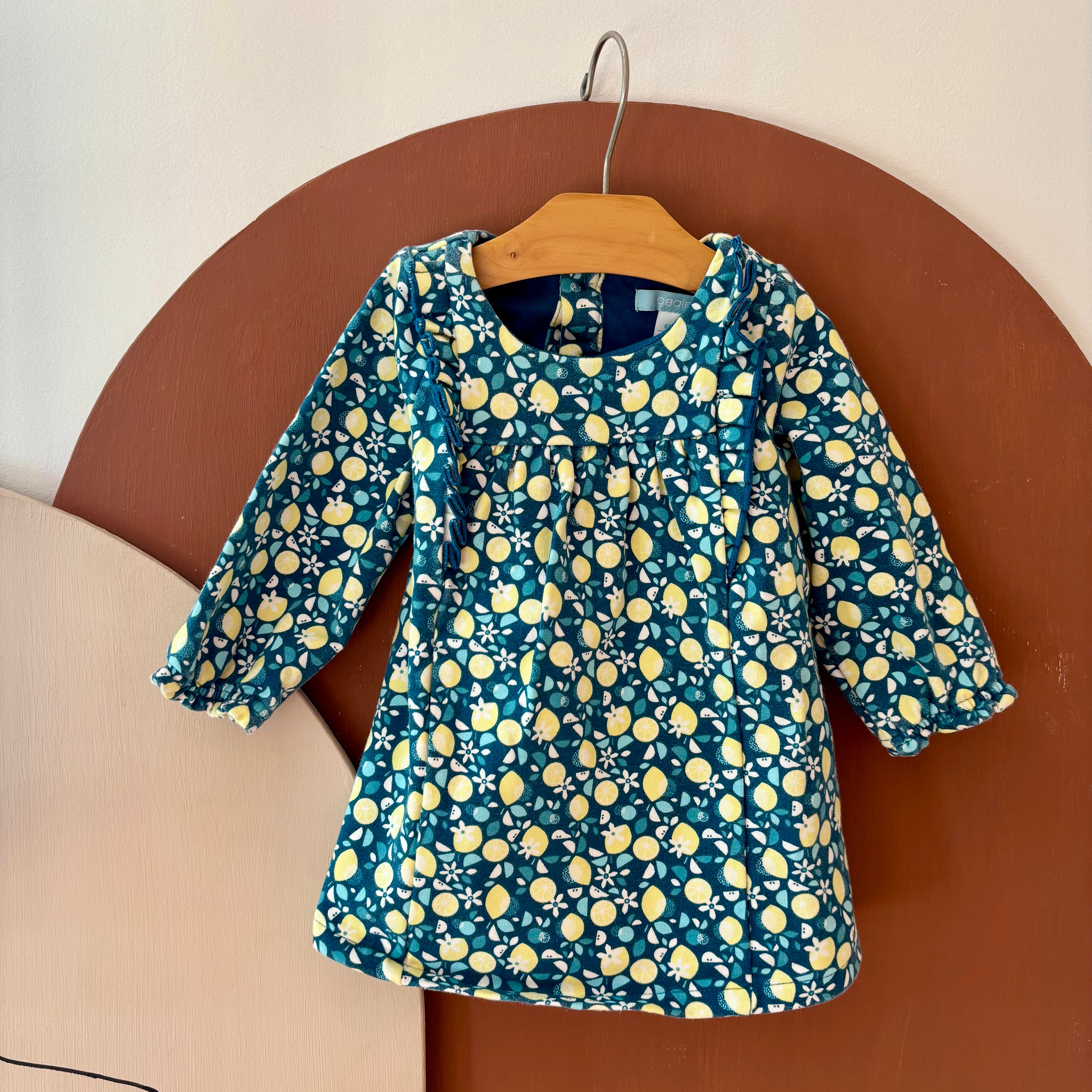 Robe Hiver Citrons - Obaïbi - 6 mois