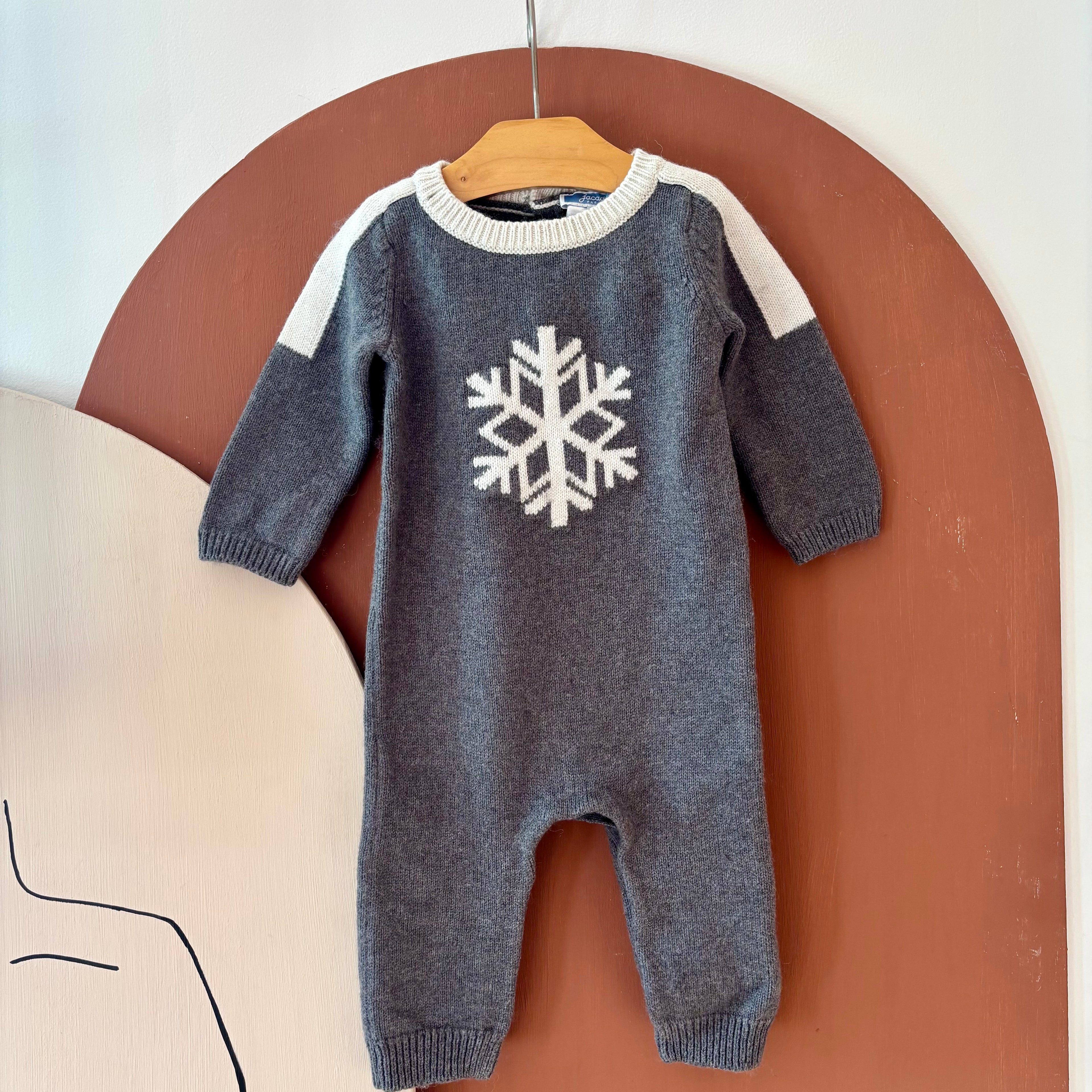 Combinaison Grise Flocon - Jacadi - 6 mois