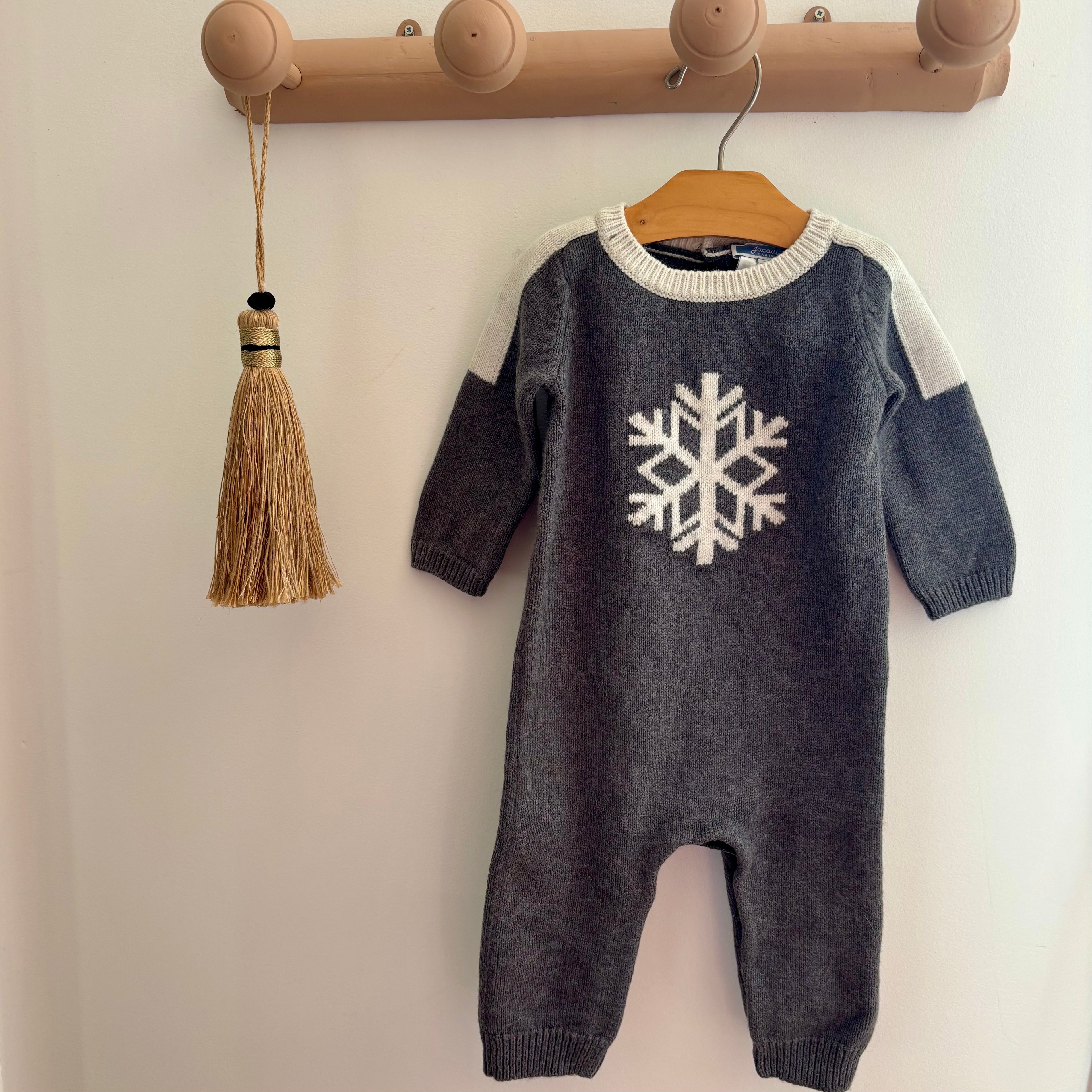 Combinaison Grise Flocon - Jacadi - 6 mois