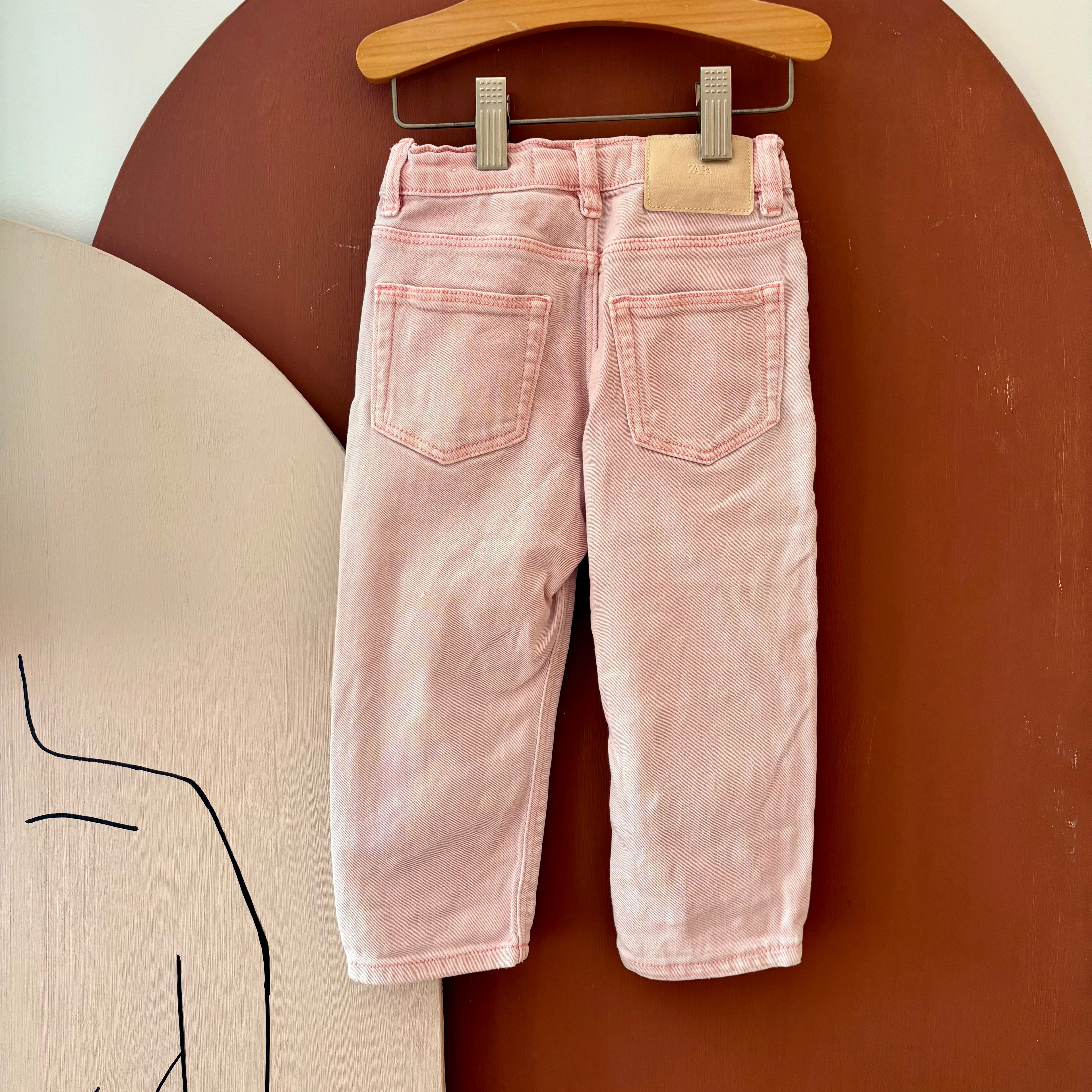 Pantalon Droit Rose - Zara - 2 ans