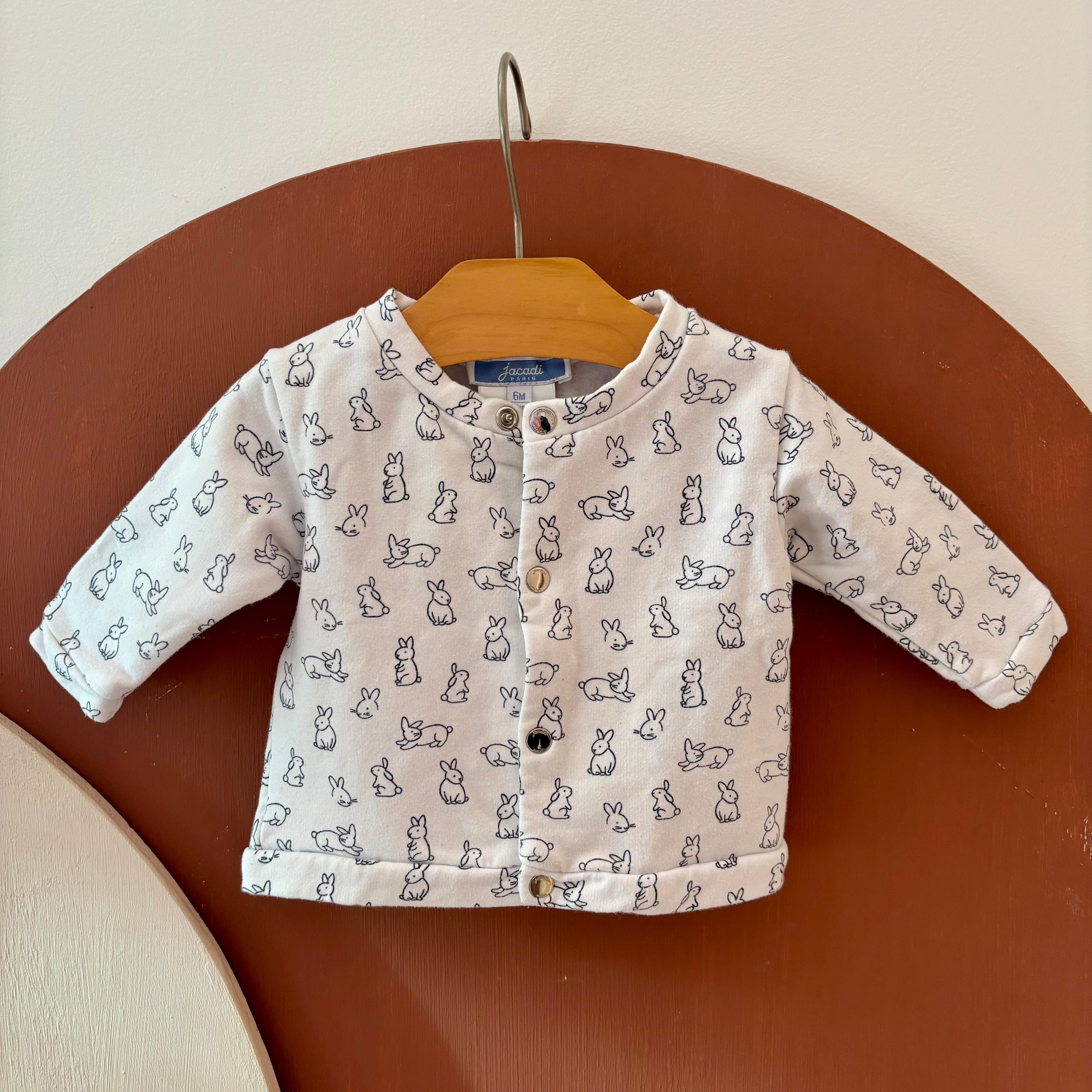 Veste Lapins Blanche - Jacadi - 6 mois