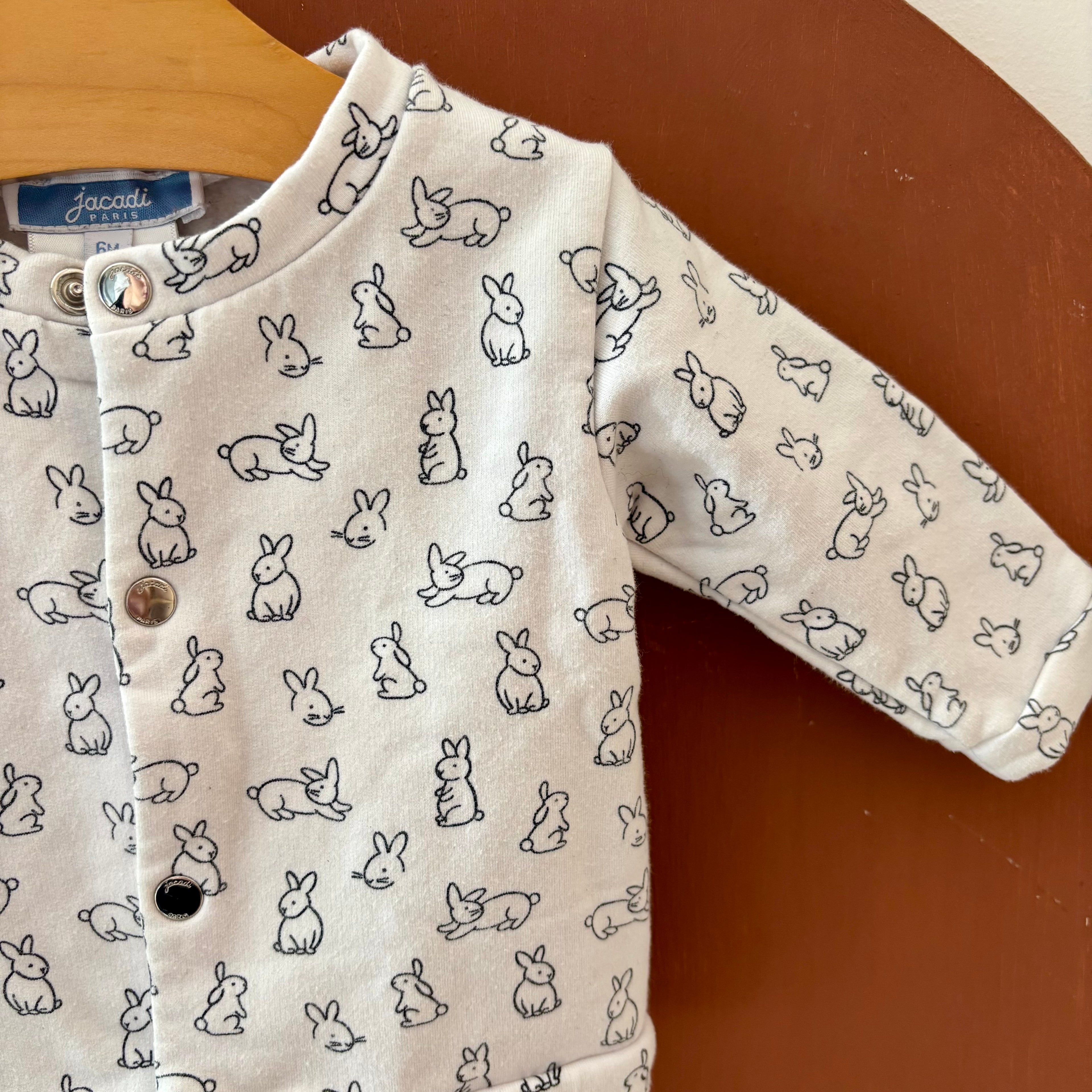 Veste Lapins Blanche - Jacadi - 6 mois