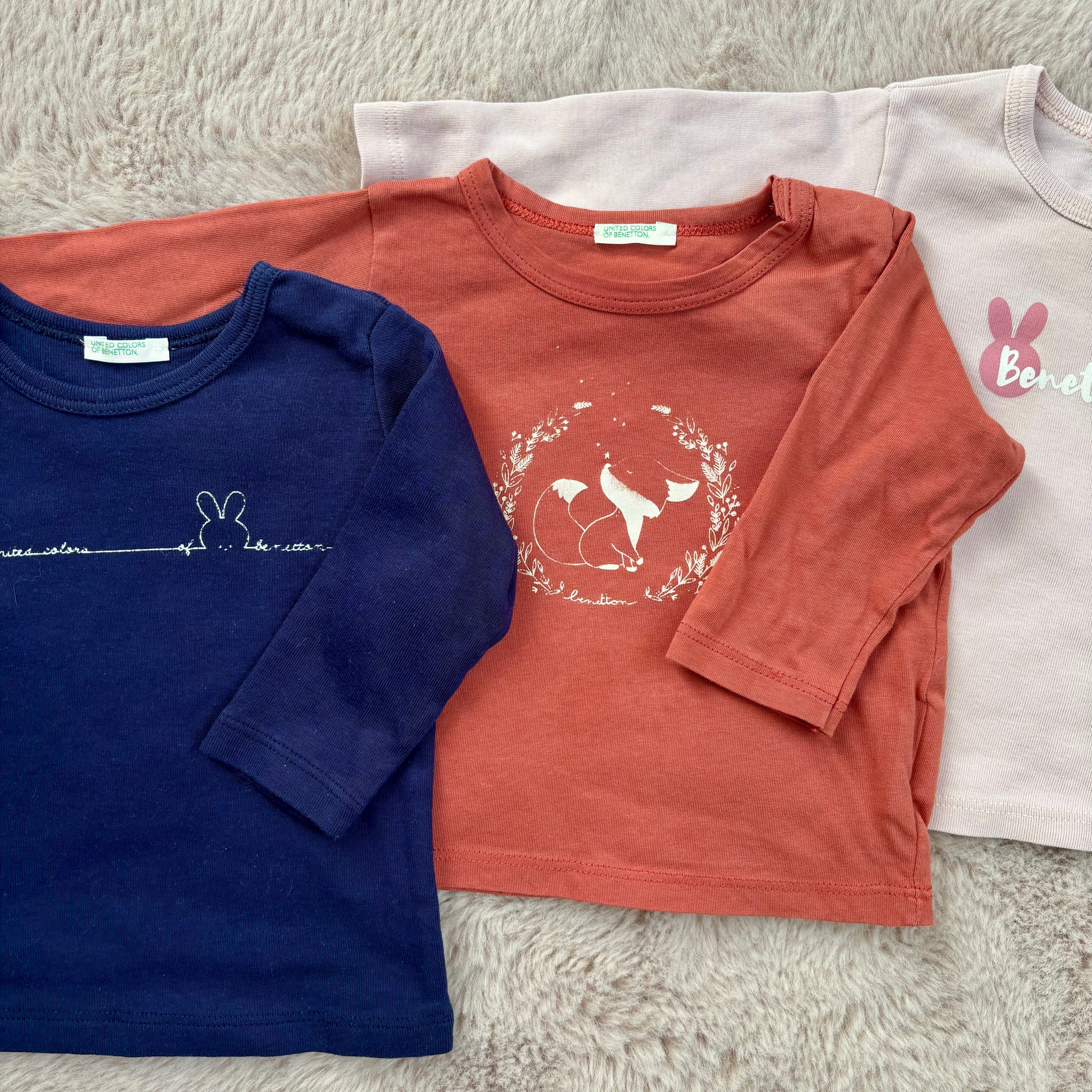 Lot De 3 T-Shirts - United Colors Of Benetton - 3/6 mois