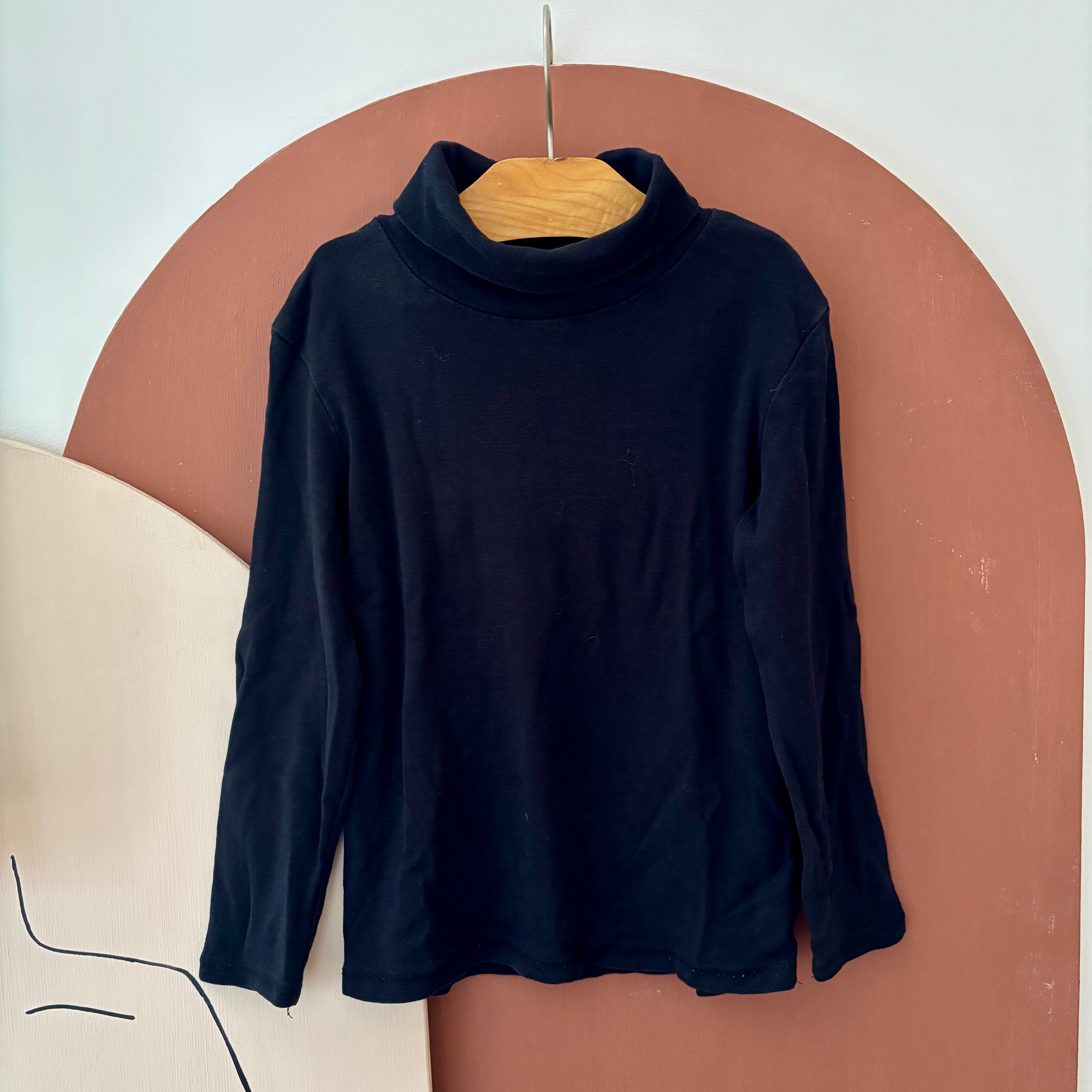 T-Shirt Col Roulé Noir - Kiabi - 6 ans