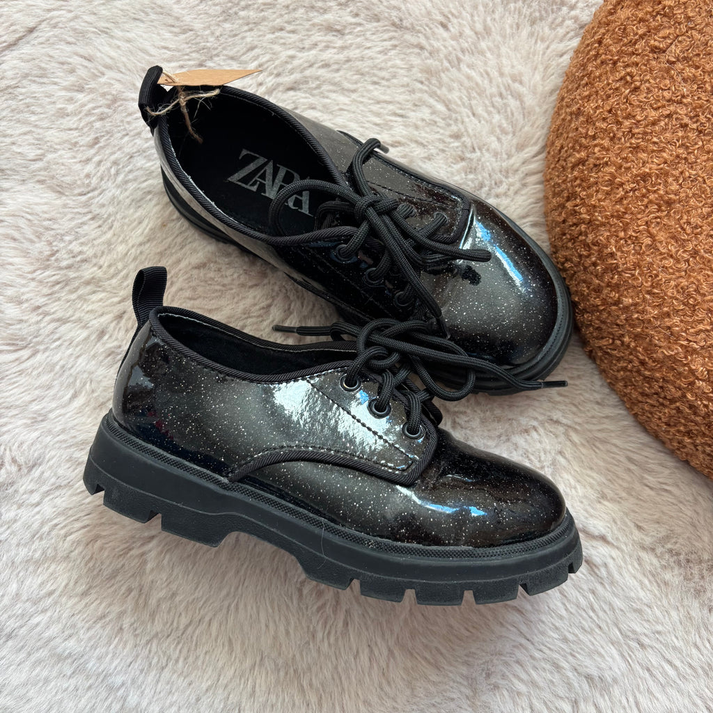 Derbies Noires Paillettes - Zara - 27