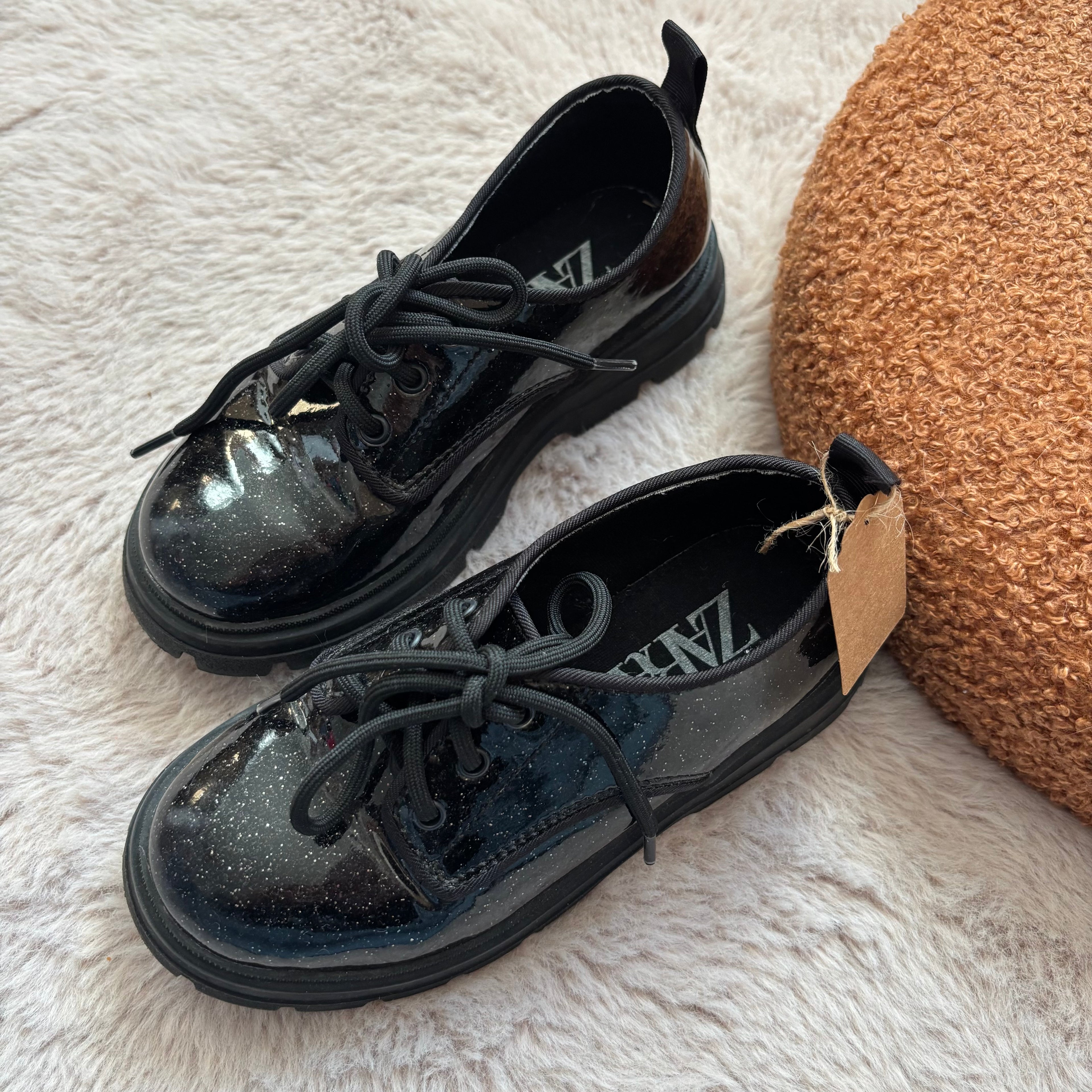 Derbies Noires Paillettes - Zara - 27