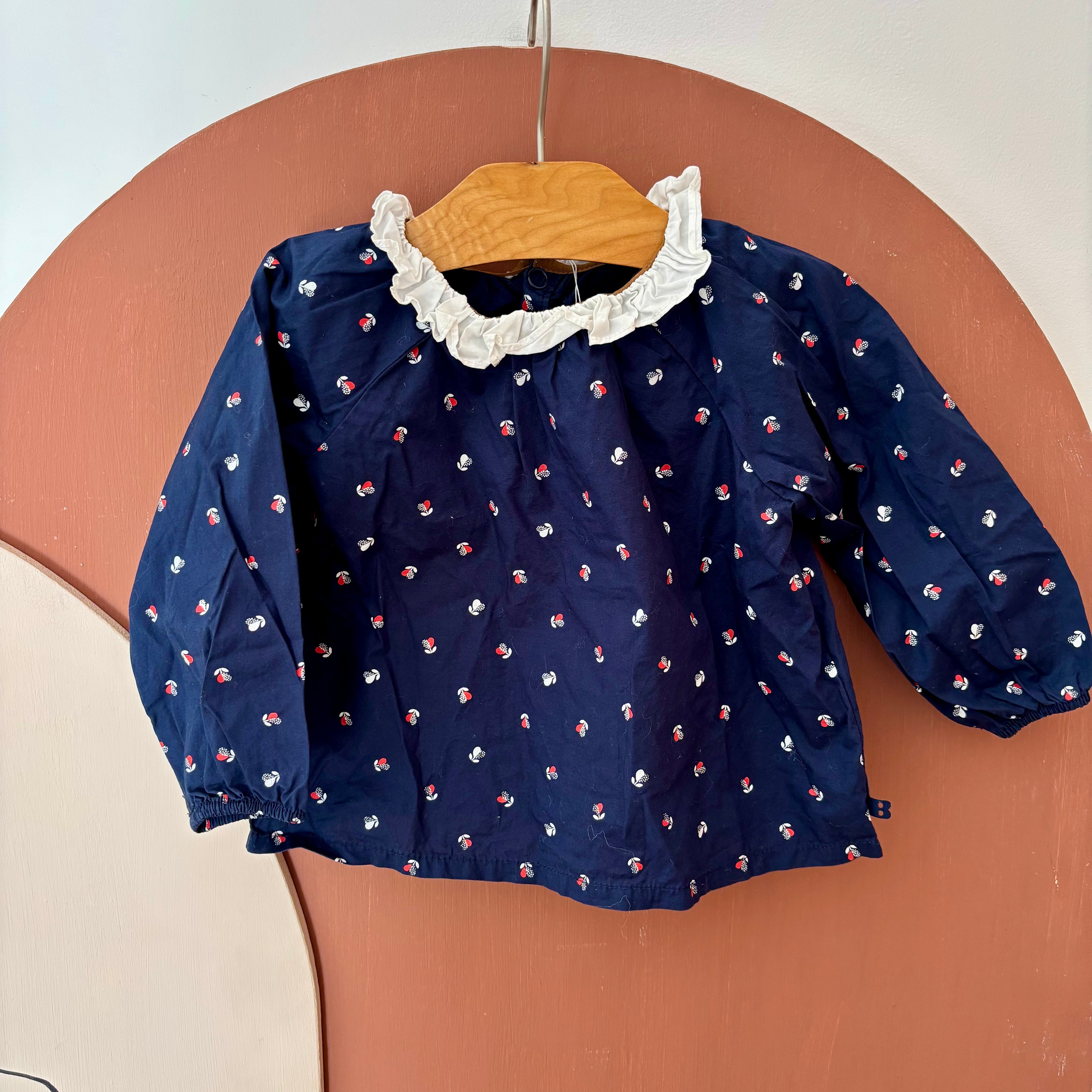 Blouse Col Volanté - Obaïbi - 12 mois