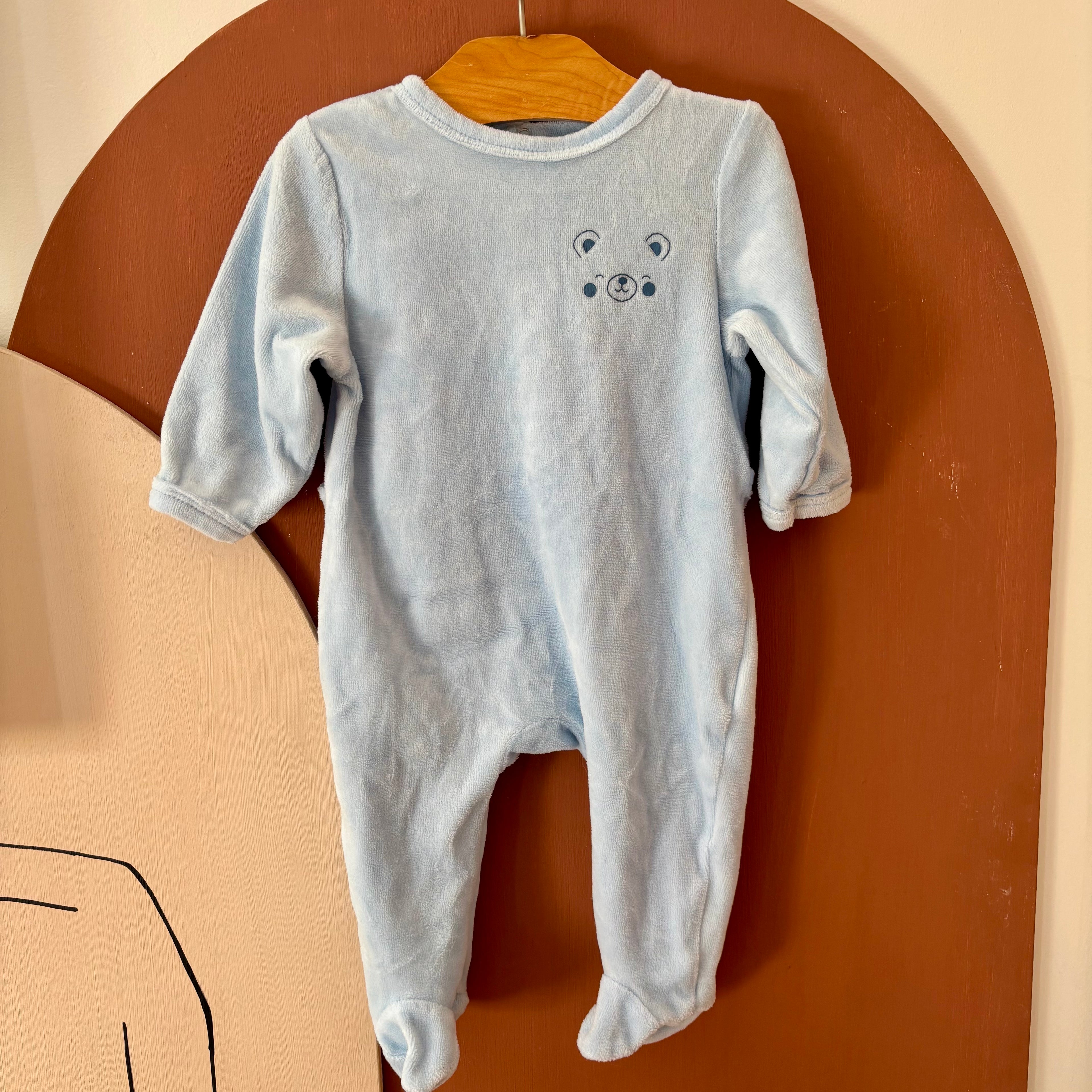 Pyjama Ours Bleu - Mots d'Enfants - 6 mois