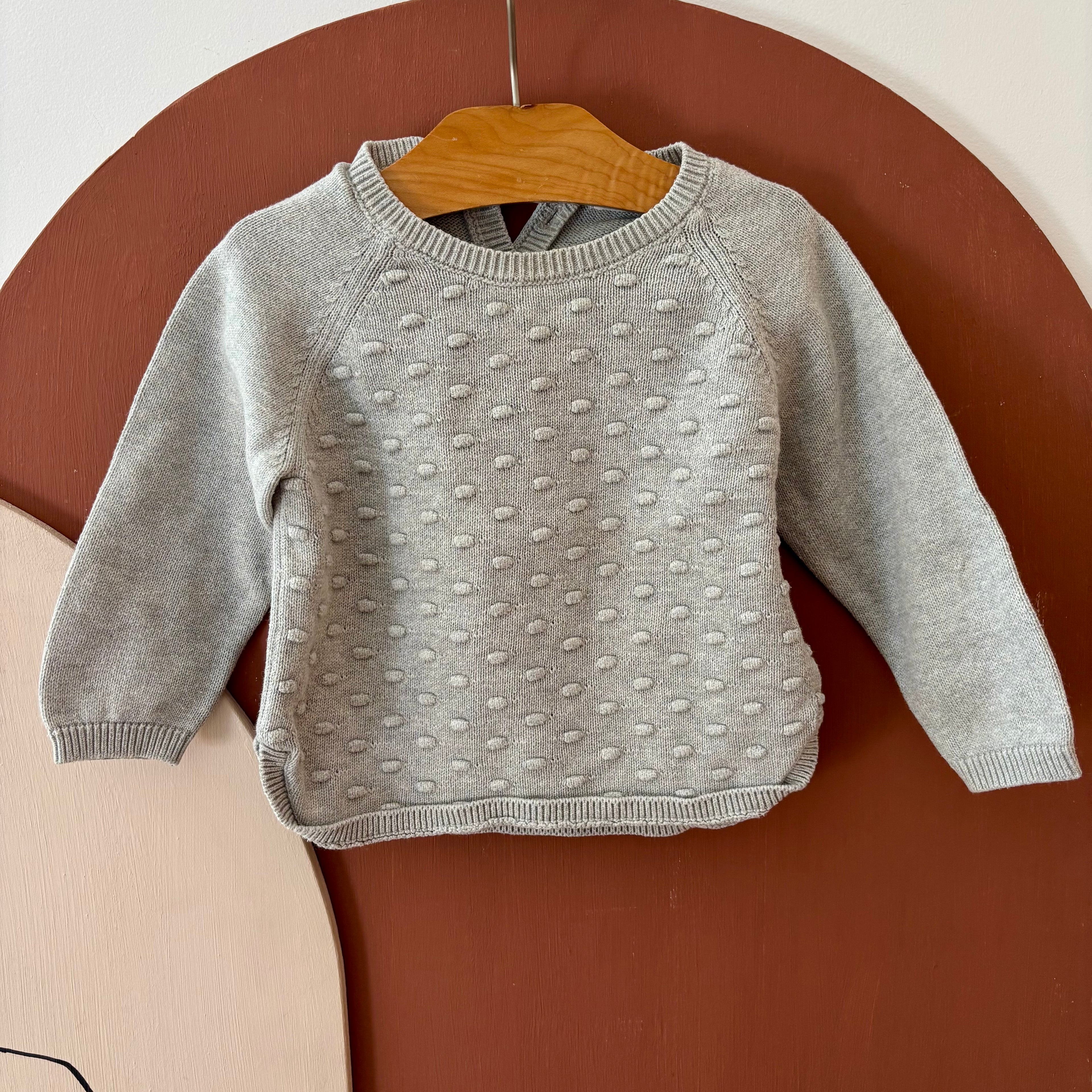 Pull Nuages Gris - Bout'chou - 12 mois