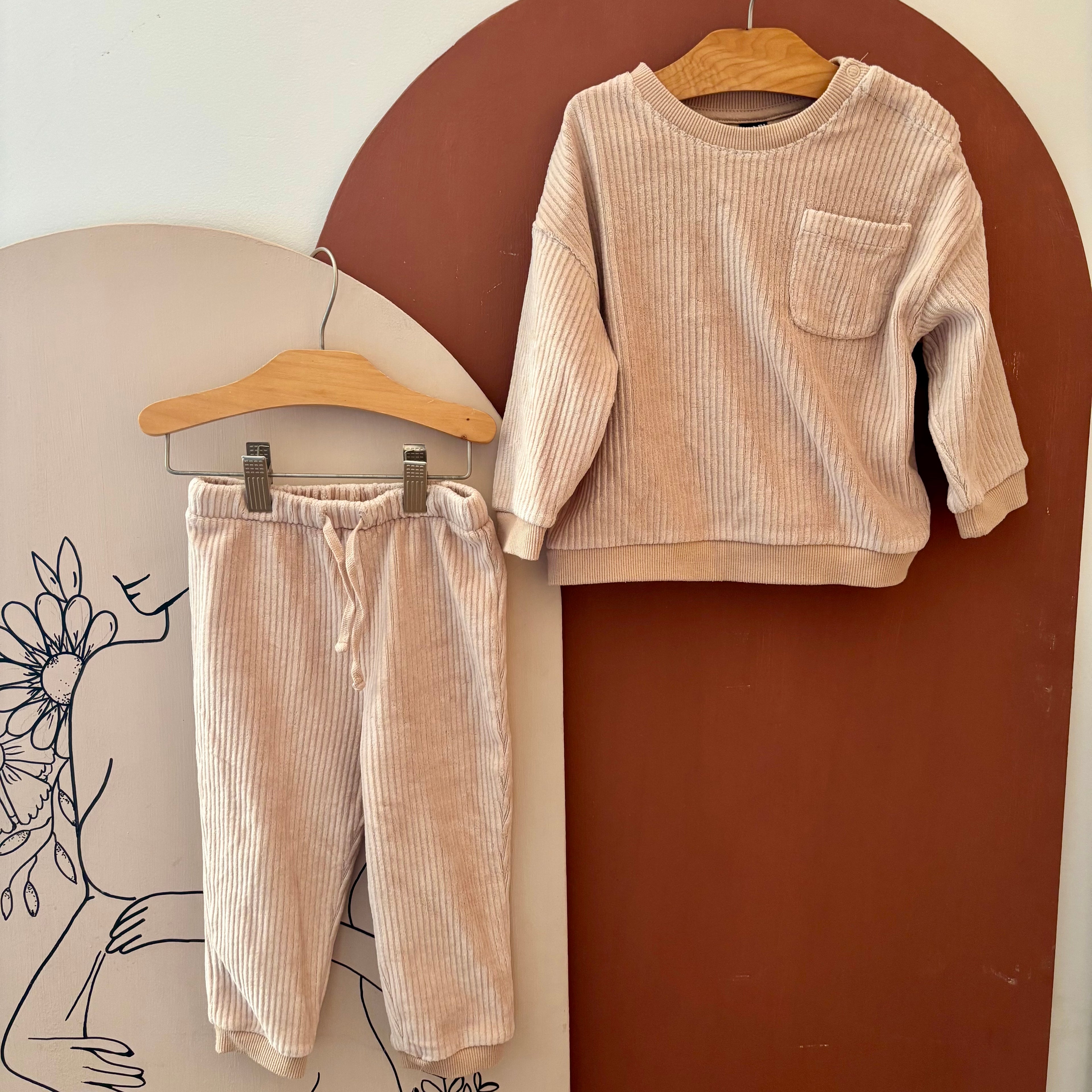 Ensemble Molletonné Et Côtelé - Kiabi - 2 ans